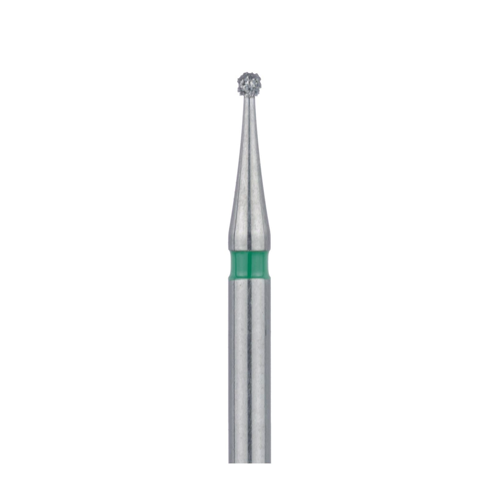 Meisinger Multi-Use Diamond Bur, FG, Round, #801G, 0.9 mm, Coarse, Green, 5/Pk, 801G-009-FG thumbnail 4