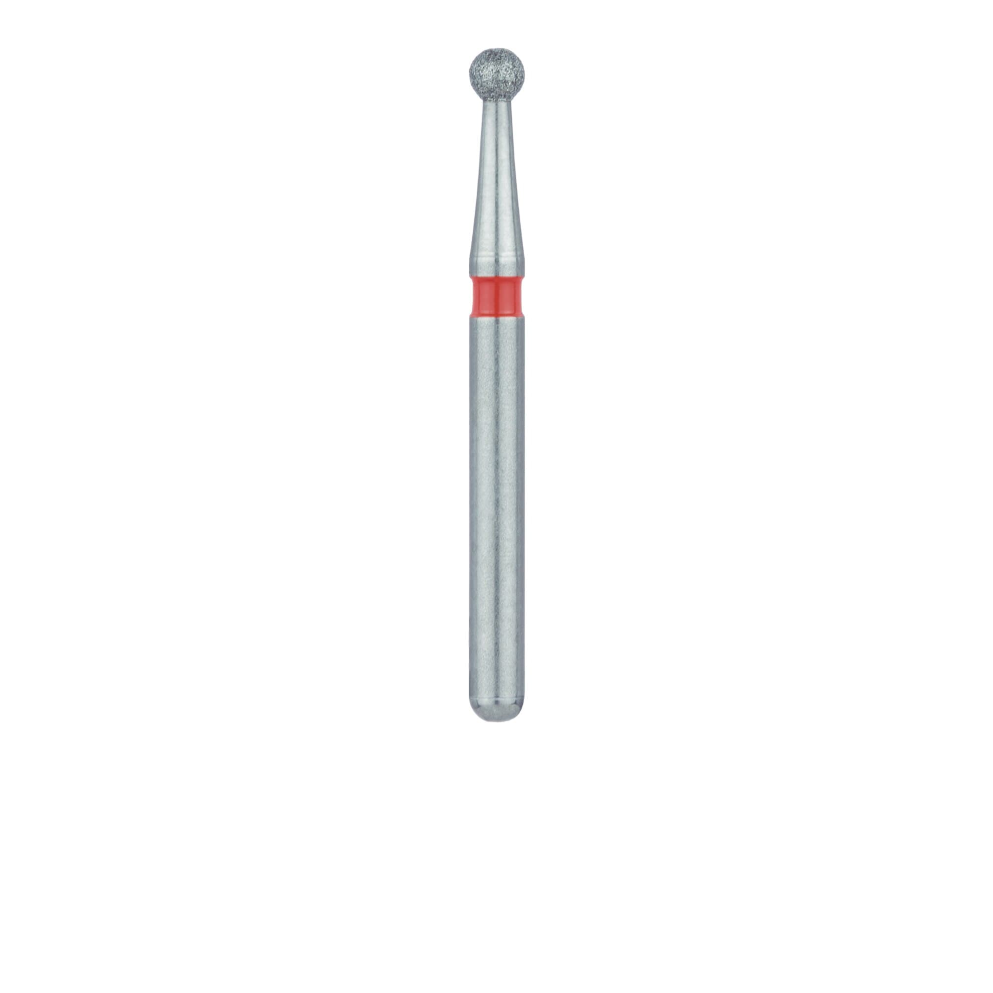 Meisinger Diamond Bur, Round, Fine, Red, FG (Friction Grip), 1.6 mm Head, 801F-016-FG, 5/Pkg thumbnail 3