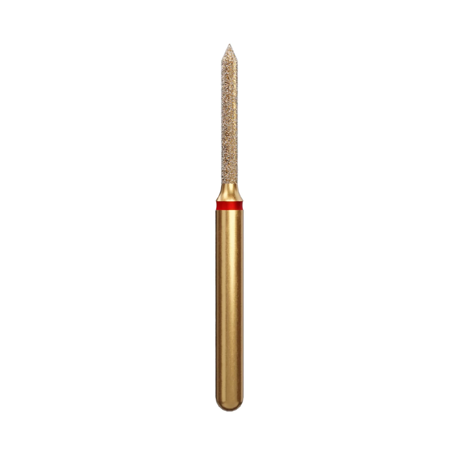 Alpen Multi Use Diamond Bur, FG, Fine, Red, Beveled Cylinder, #885, 1.2 mm Diameter, 8.0 mm Length, 5/Pkg - Alpen® Multi Use Diamond Burs – FG, Fine, Red, Cylinder, 5/Pkg - Cylinder Beveled End, # 885, 1.2  mm Diameter, 8.0  mm Length - Image 1