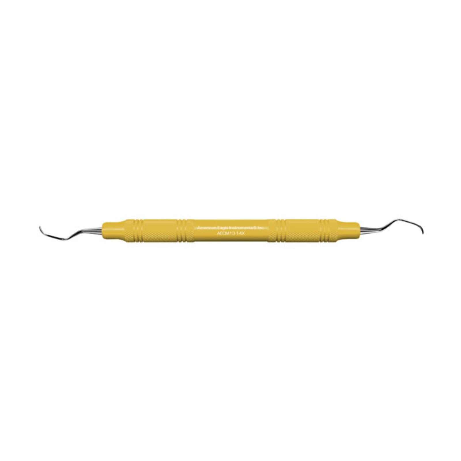 American Eagle McCall 13-14S Universal Curette, Posterior, Sharp Point, 3/8" EagleLite Stainless Steel Handle, Double End, AECM13-14SZ, 1/Pk thumbnail 7