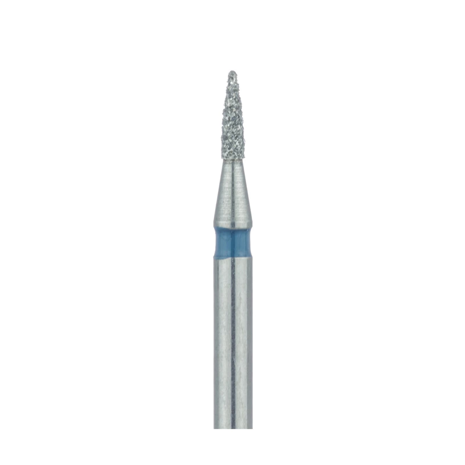 Meisinger 860-010-HP Medium Diamond Bur, Short Flame Shape, 1.0 mm Diameter, 3.5 mm Working Length, HP Shank, 5/Pack - Meisinger Diamonds 860-010-HP Medium 5/Pk - Image 1