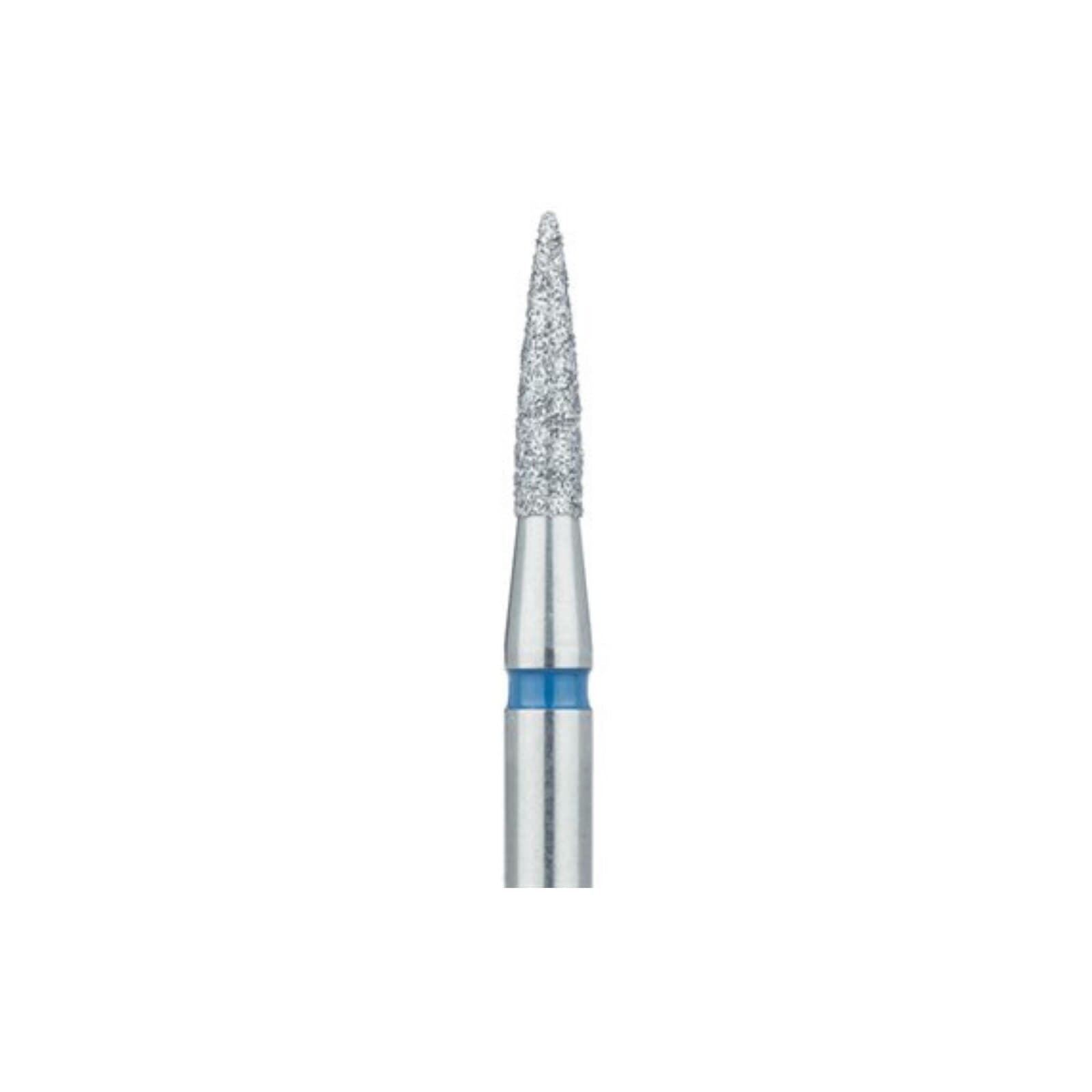 Meisinger 862-018-HP Diamond Bur, Medium Grit, Flame Shape, 1.8 mm Diameter, 5/Pack thumbnail 3