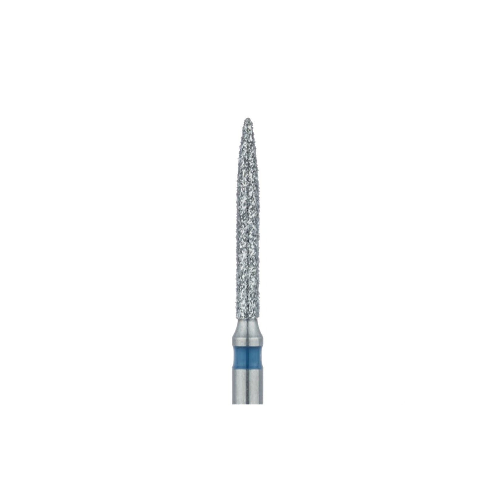 Meisinger Multi-Use Diamond Bur, HP, Long Flame, #863, 1.2 mm, Medium Grit, Blue Ring, 5/Pk, 863-012-HP thumbnail 4