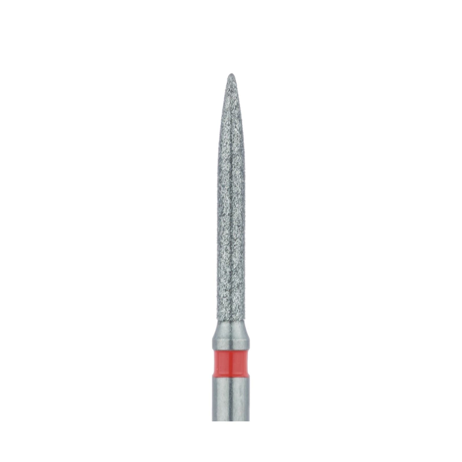 Meisinger Multi-Use Diamond Bur, FG, Long Flame, #863F, 1.2 mm, Fine (Red), 5/Pk, 863F-012-FG thumbnail 4