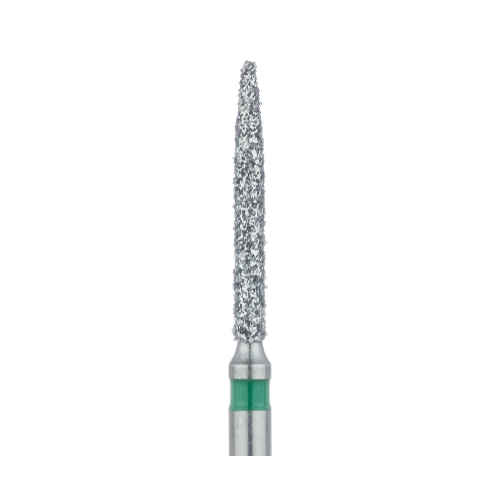 Meisinger Multi-Use Diamond Bur, FG, Long Flame, #863G, 1.2 mm, Coarse, Green, 5/Pk, 863G-012-FG thumbnail 4