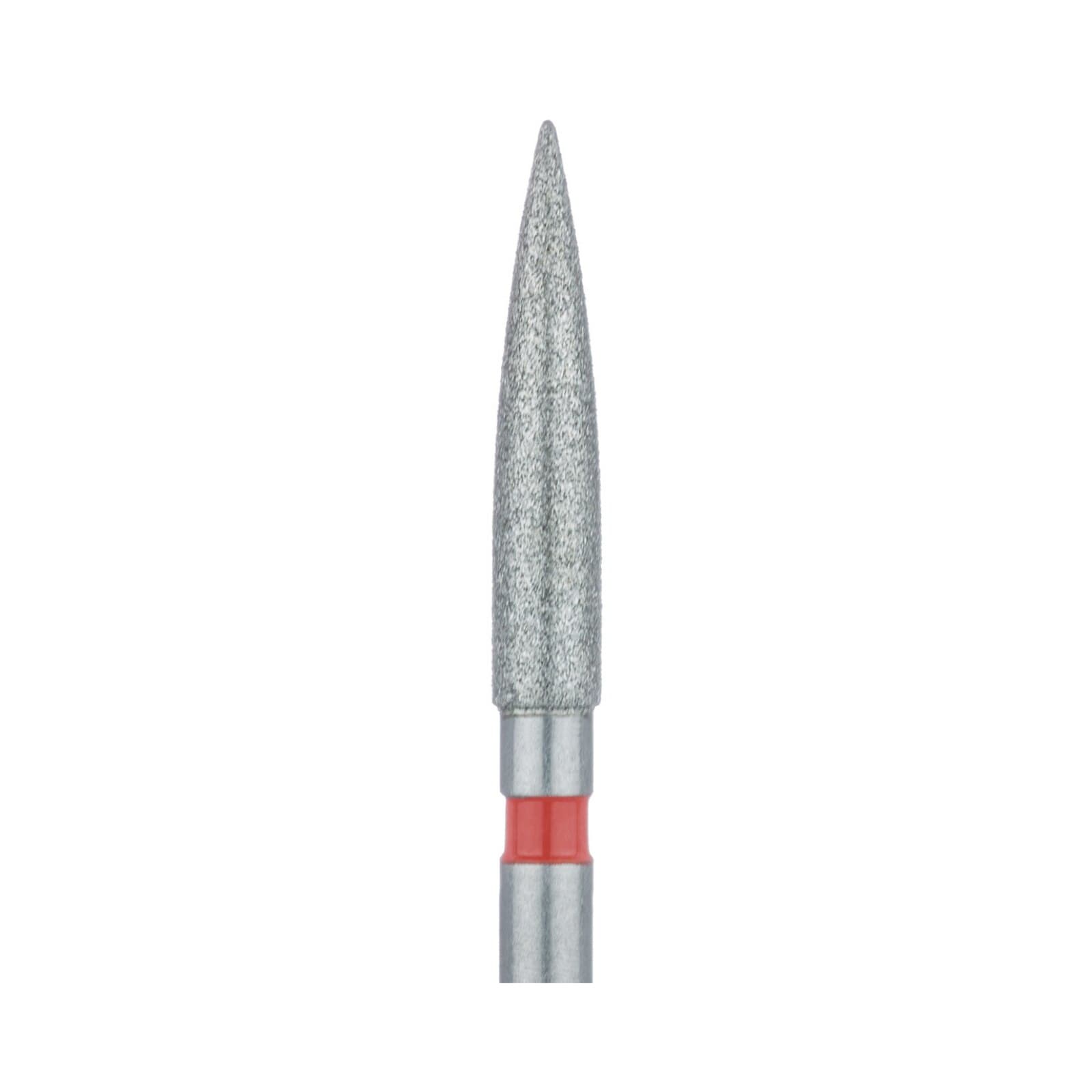 Meisinger 863F-018-FG Fine Diamond Bur, Long Flame, Friction Grip, 1.8 mm, 5/Pk thumbnail 3