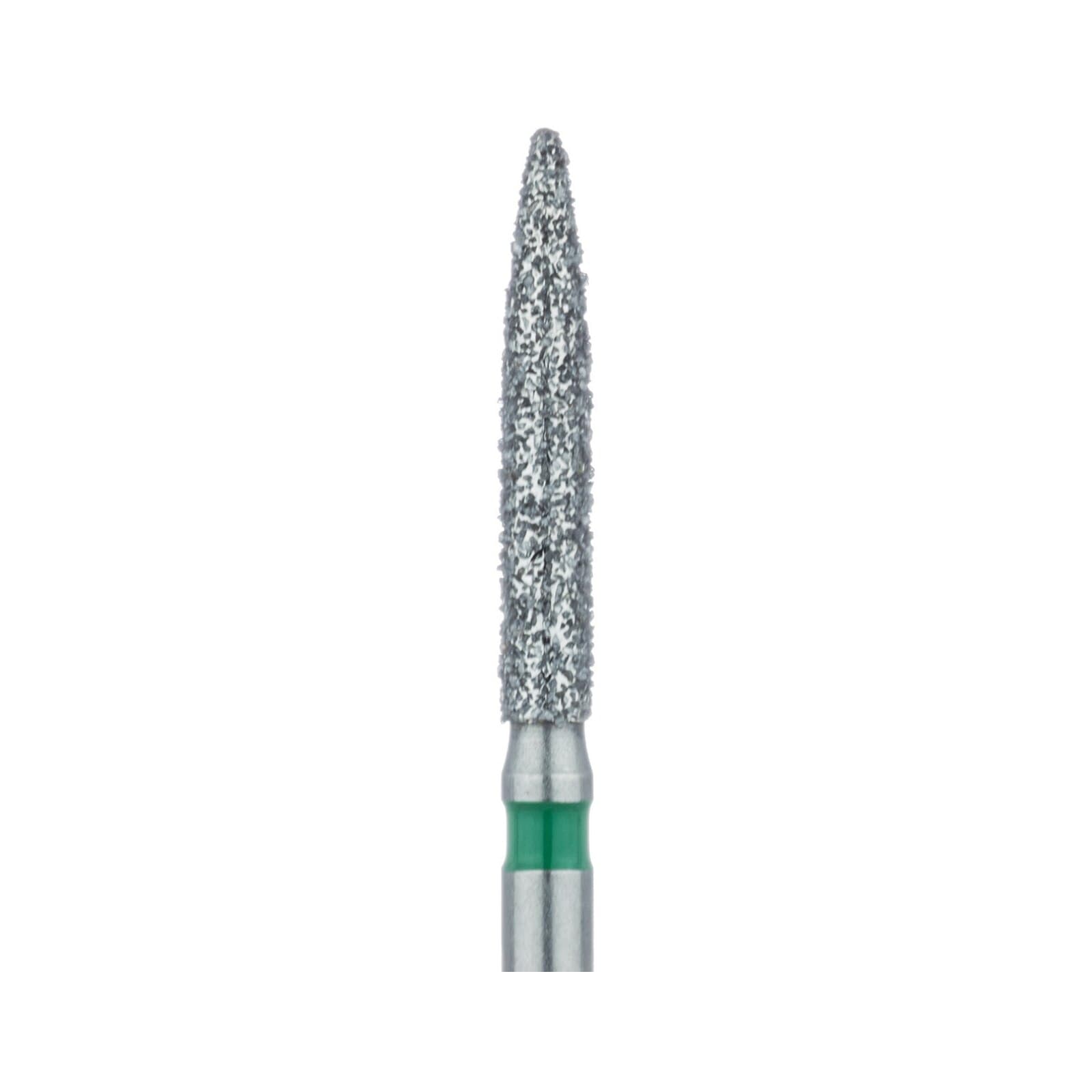 Meisinger Multi-Use Diamond Bur, FG, Long Flame, #863G, 1.6 mm, Coarse, Green, 5/Pk, 863G-016-FG thumbnail 4