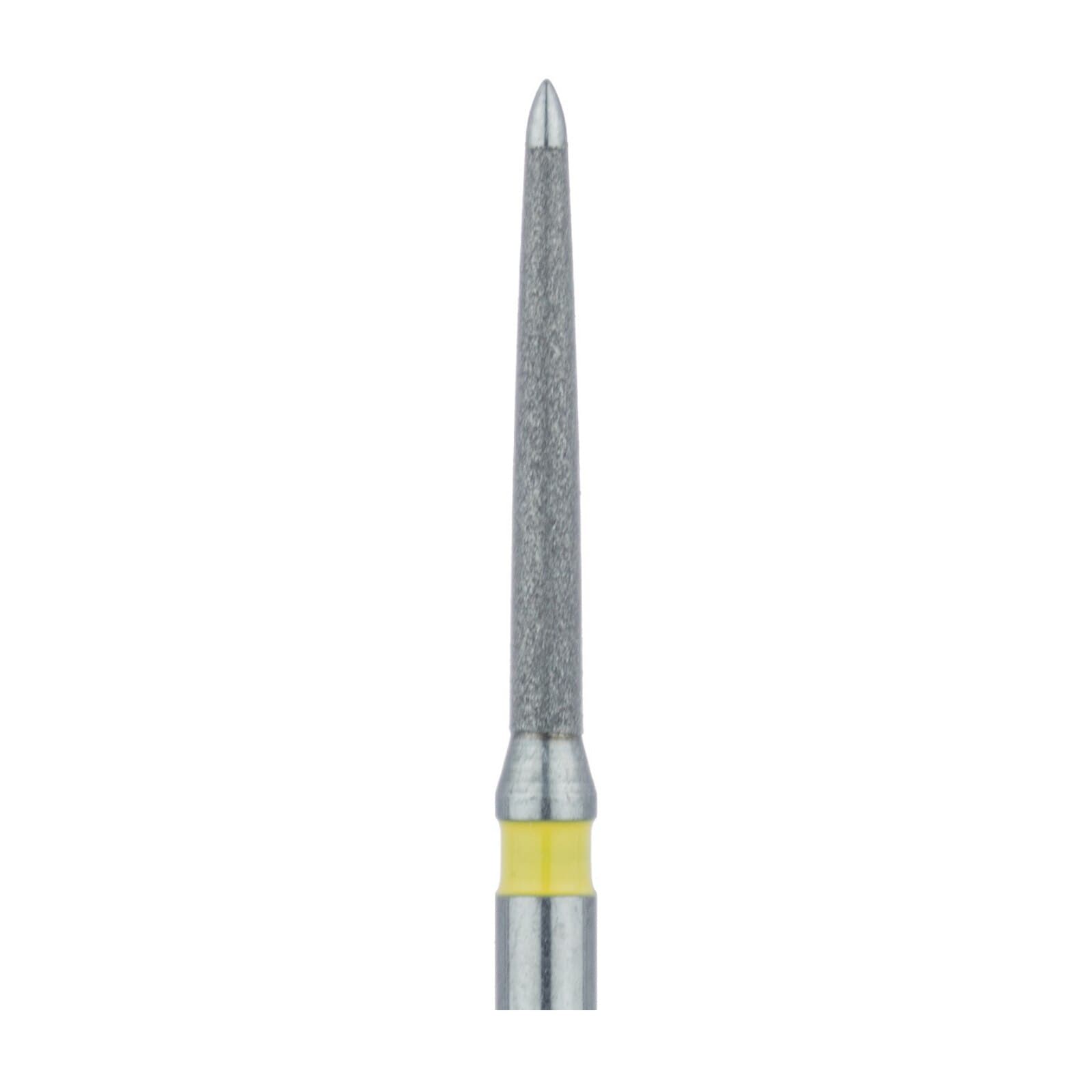 Meisinger 863KF-012-FG Fine Diamond Bur, Flame Shape, Safe End, Friction Grip, 1.2 mm, 5/Pk thumbnail 3