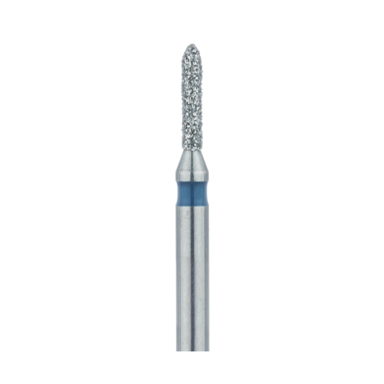 Meisinger Multi-Use Diamond Bur, Friction Grip, Torpedo, 866-010-FG, 1.0 mm Head Diameter, Medium Grit, Blue Ring, 5/Pk thumbnail 4
