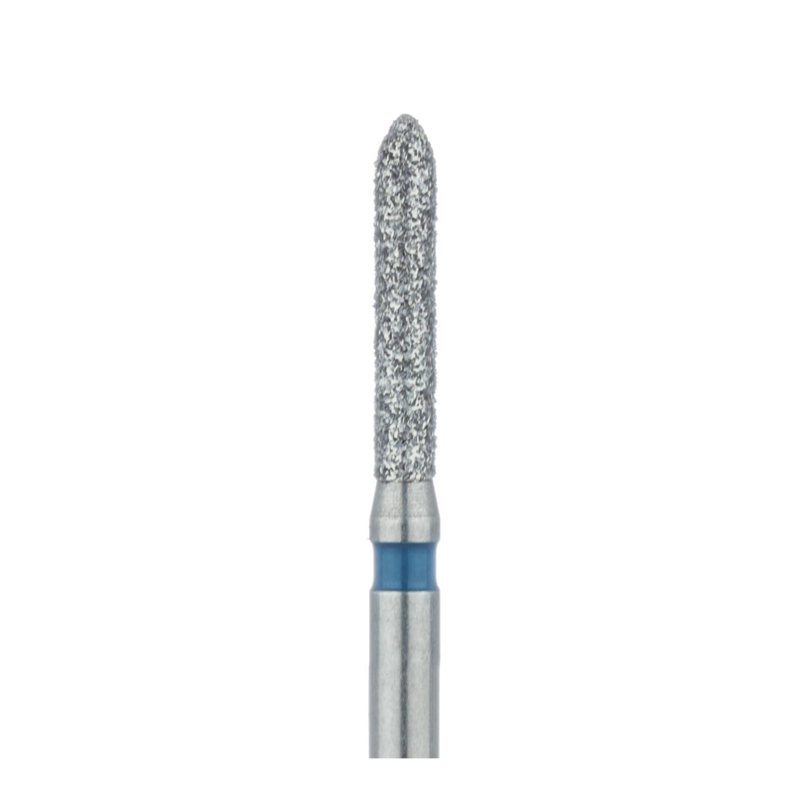 Meisinger Multi-Use Diamond Bur, Friction Grip, Long Torpedo, 868-014-FG, 1.4 mm, Medium Grit, Blue Ring, 5/Pk thumbnail 4