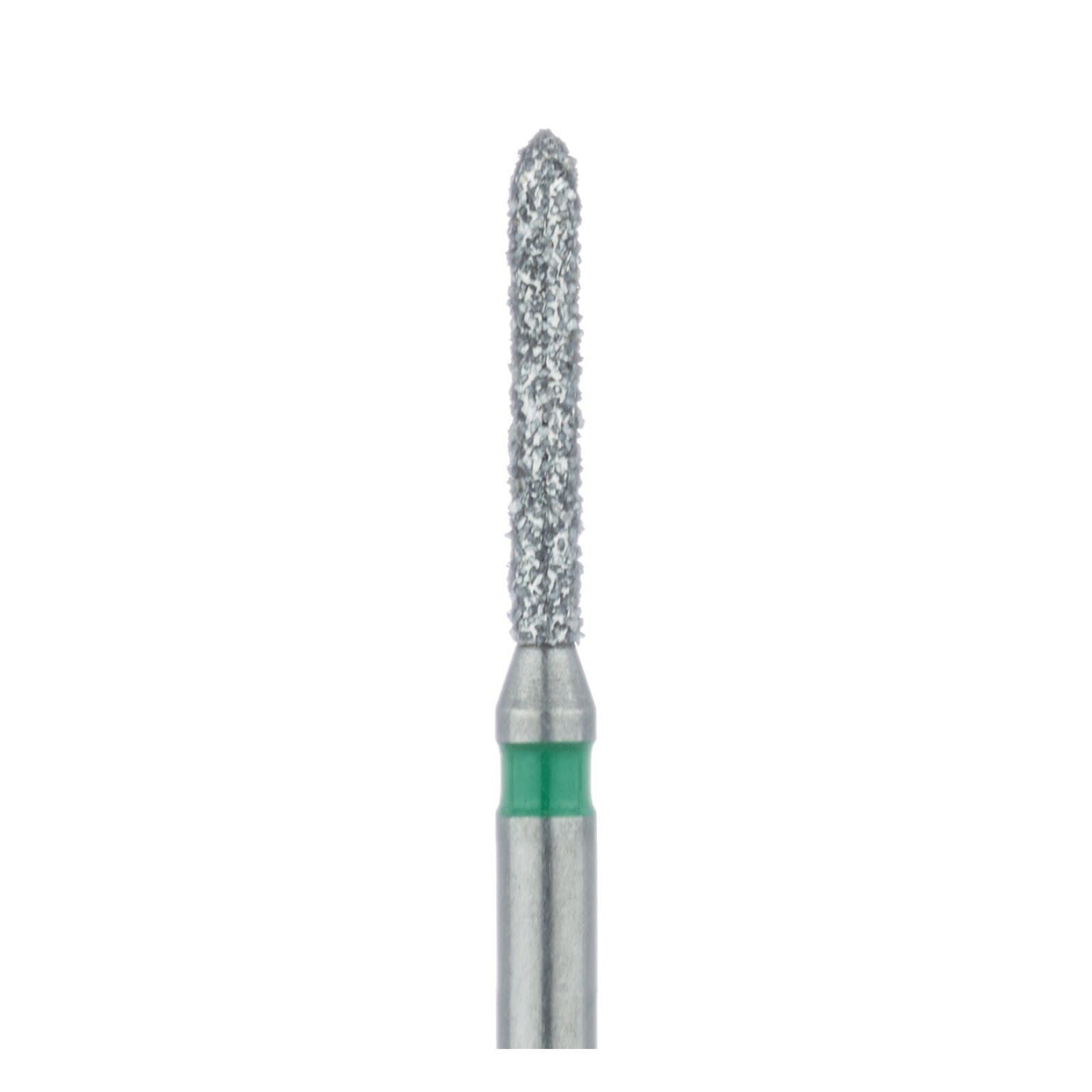 Meisinger Multi-Use Diamond Bur, FG, Long Torpedo, #868G, 1.2 mm, Coarse, Green, 5/Pk, 868G-012-FG thumbnail 4