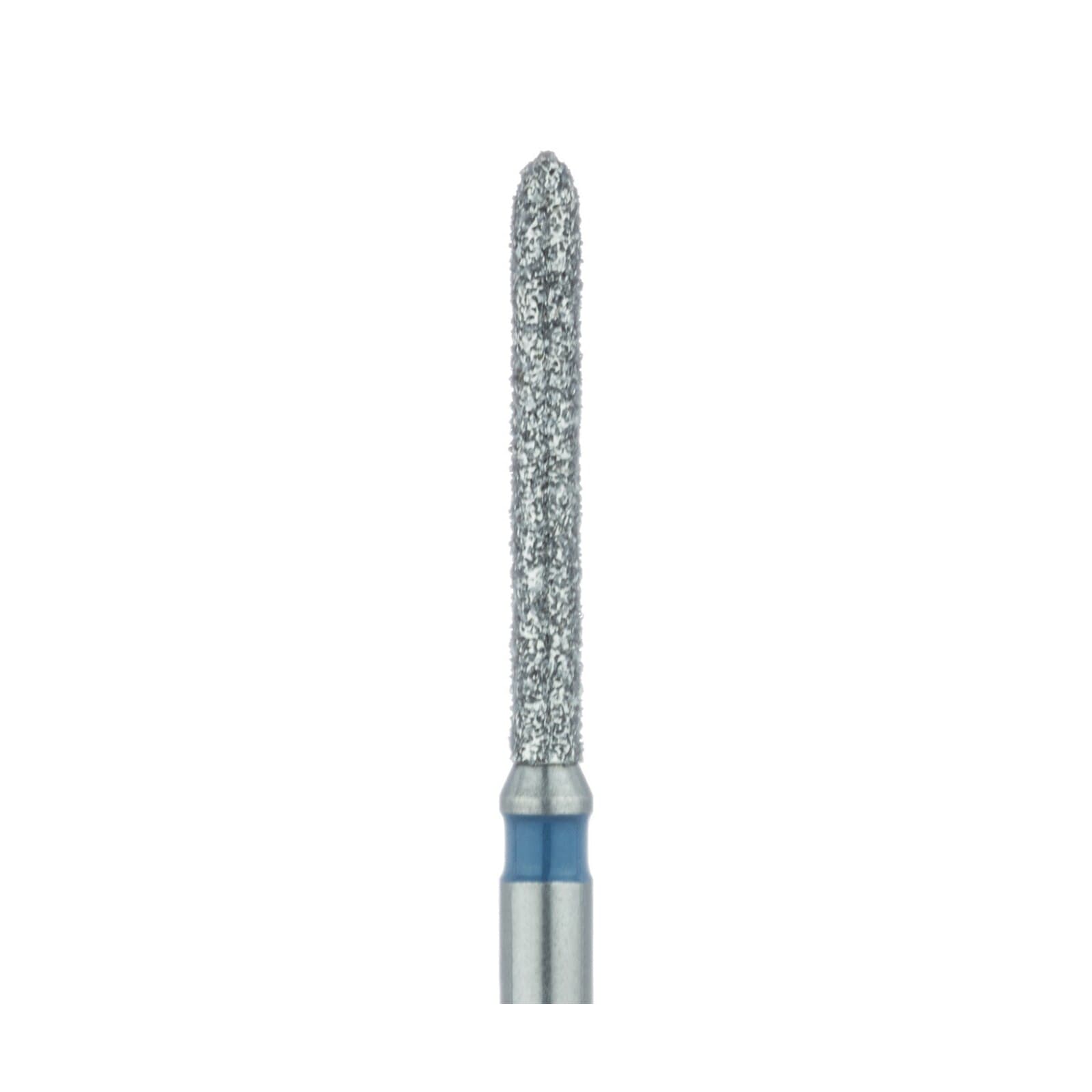 Meisinger Multi-Use Diamond Bur, Friction Grip, Long Torpedo, 869-012-FG, 1.2 mm, Medium Grit, Blue Ring, 5/Pk thumbnail 4