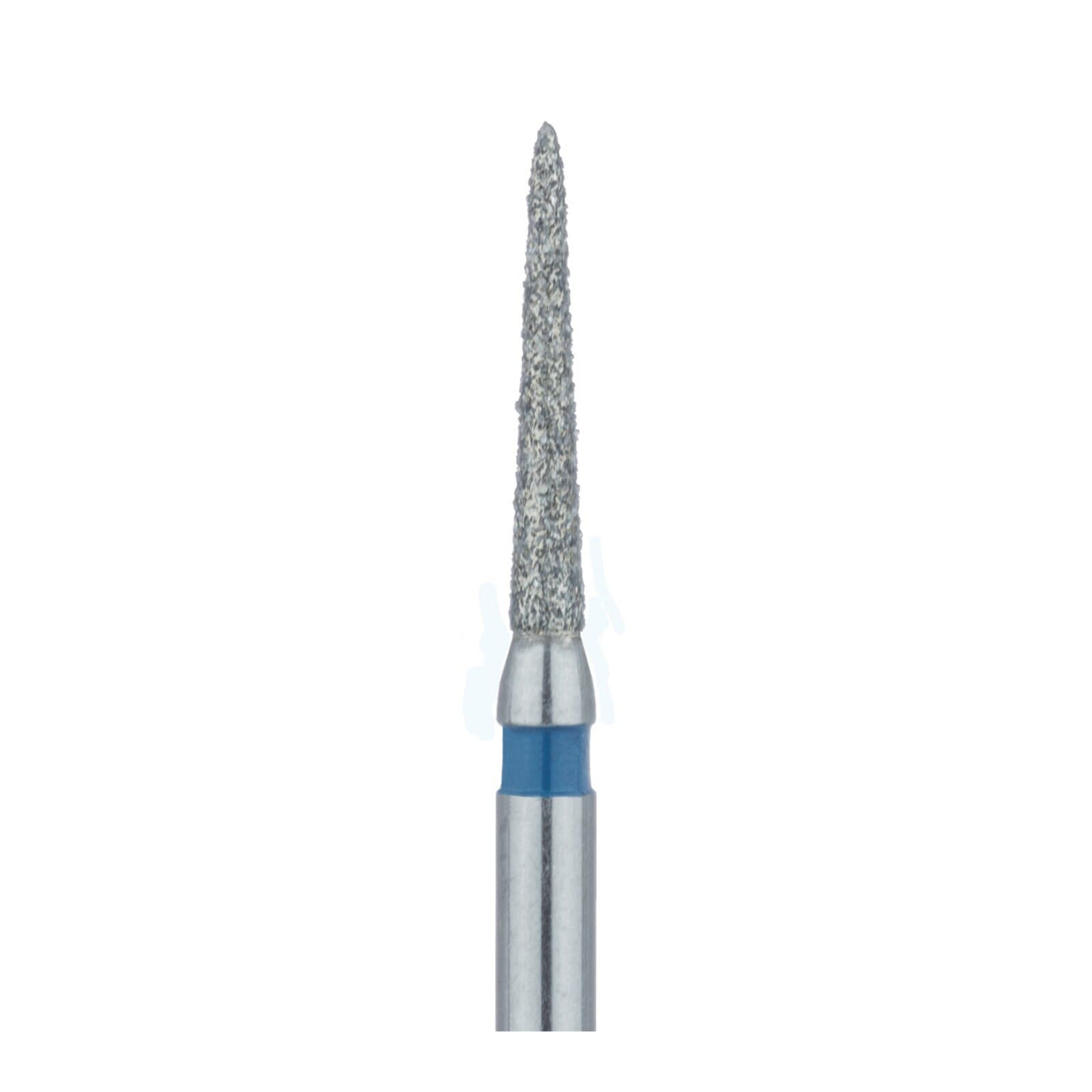 Meisinger Multi-Use Diamond Bur, FG, Modified Chamfer Torpedo, #872, 1.2 mm, Medium Grit, Blue, 5/Pk, 872-012-FG thumbnail 4