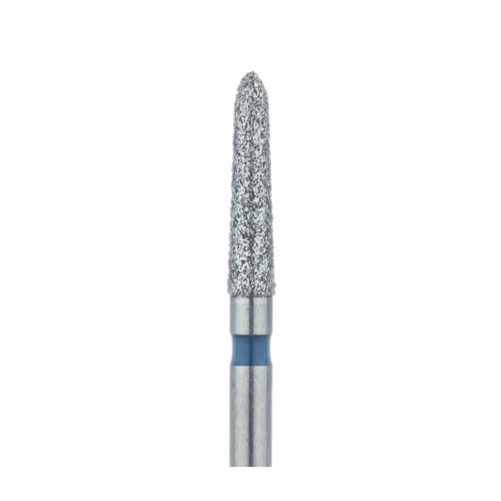 Meisinger 878-018-FG Diamond Bur, Medium Grit, Tapered Torpedo/Cylinder, Bevel End, Friction Grip, 1.8 mm Head Diameter, 8.0 mm Head Length, 5/Pkg thumbnail 3