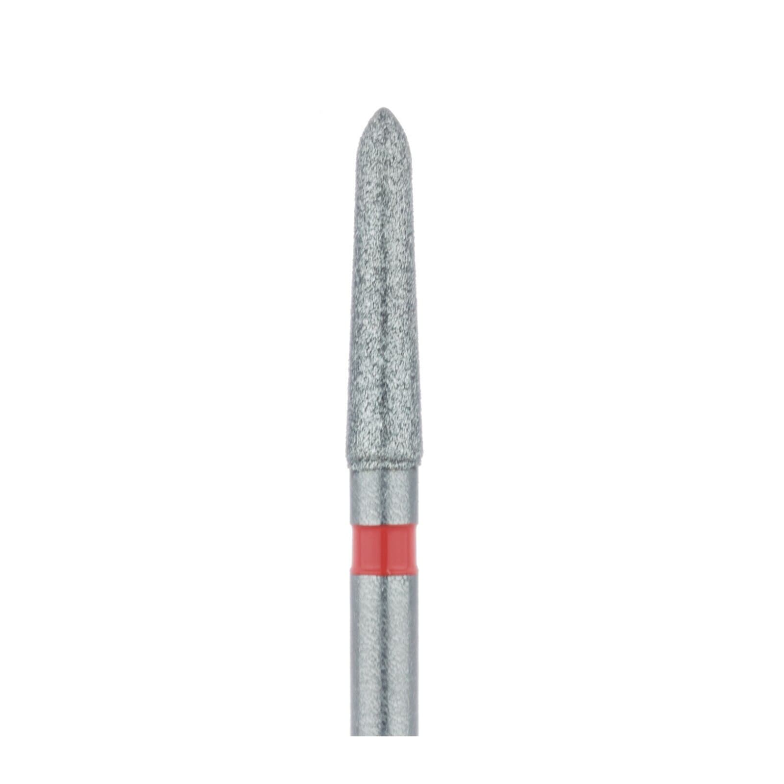 Meisinger 878F-018-FG Fine Grit Friction Grip Diamond Bur, Tapered Torpedo/Modified Chamfer, 1.8 mm Head Diameter, 8.0 mm Head Length, Red Ring, 5/Pkg thumbnail 3