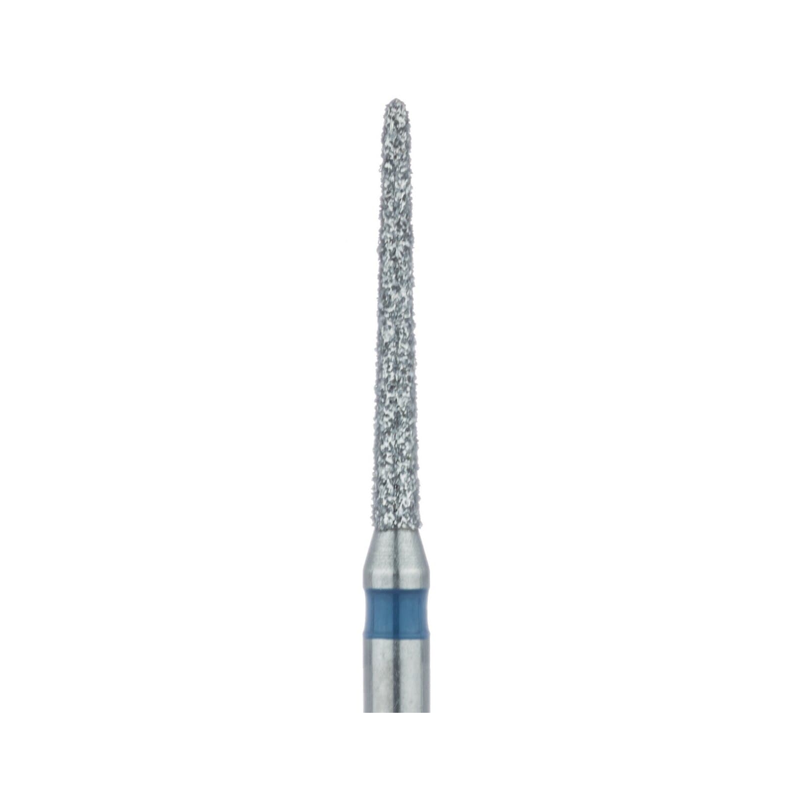 Meisinger 879-012-FG Diamond Bur, FG, Medium Grit, Blue Ring, Tapered Torpedo/Bevel End, 1.2 mm Head Diameter, 10 mm Head Length, 5/Pkg thumbnail 3