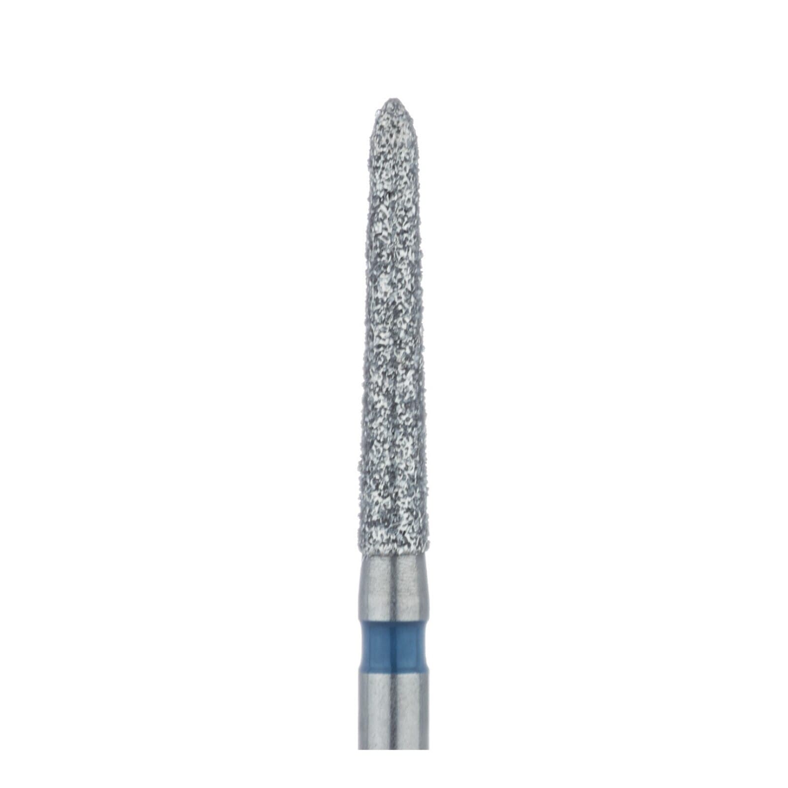 Meisinger 879-016-FG Diamond Bur, Medium Grit, Blue Ring, Cylinder/Bevel End, 1.6 mm Head Diameter, 10.0 mm Head Length, Friction Grip, 5/Pkg thumbnail 3
