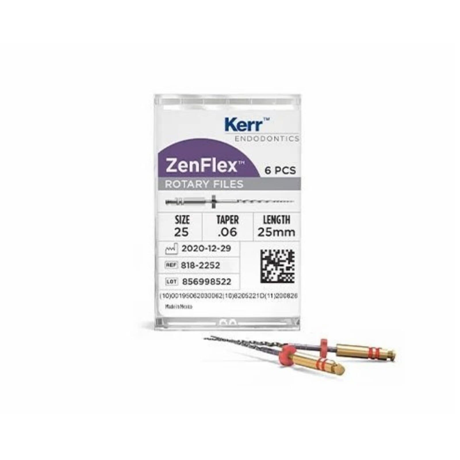 ZenFlex NiTi Rotary Shaping File, .45/.04, 31mm, Non-Cutting Tip, 6/Pk, 818-1453 thumbnail 3