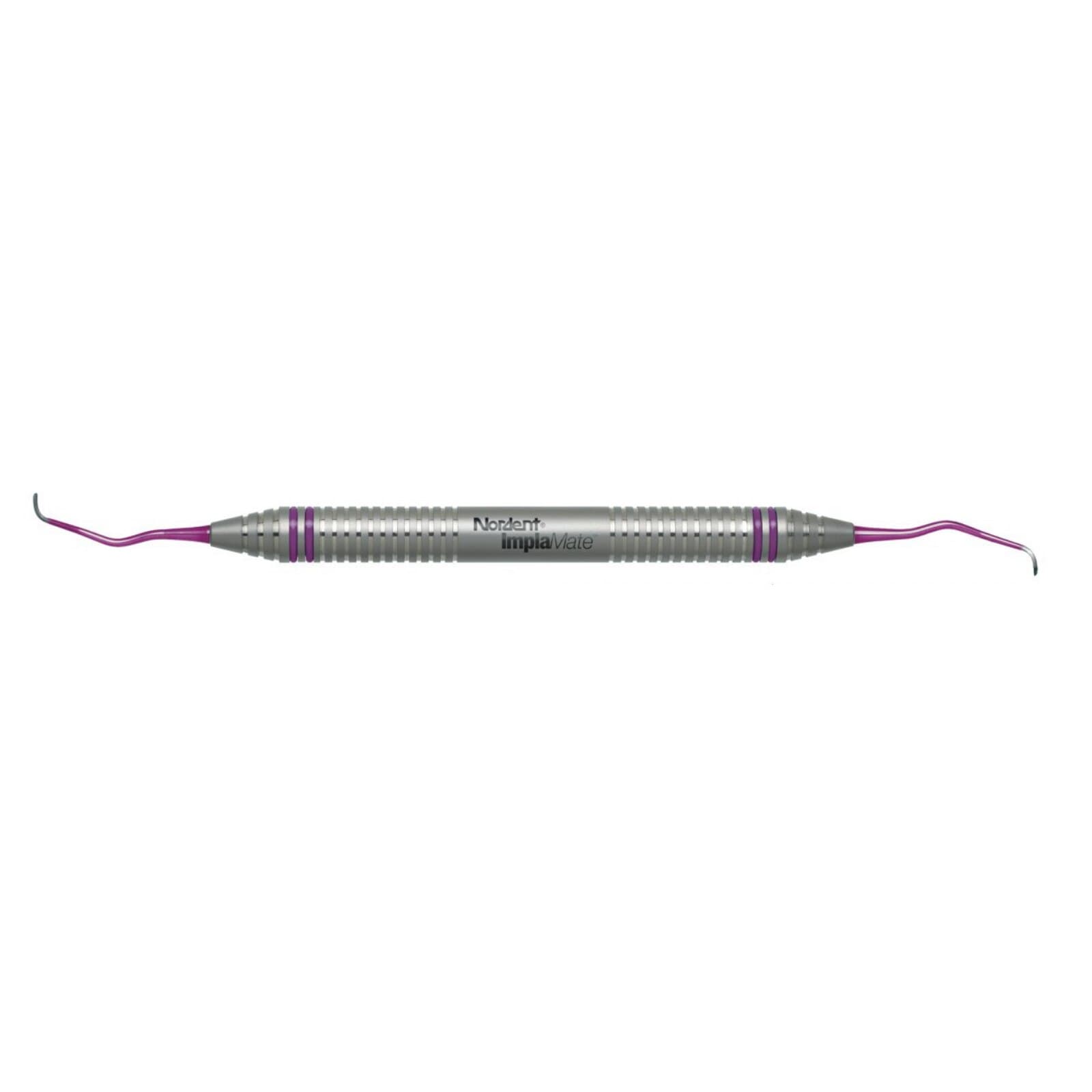 ImplaMate Titanium Implant Scaler, Langer #1-2, Double-End, DuraLite ColorRings Handle, Purple-Coded, 1/Pk thumbnail 2