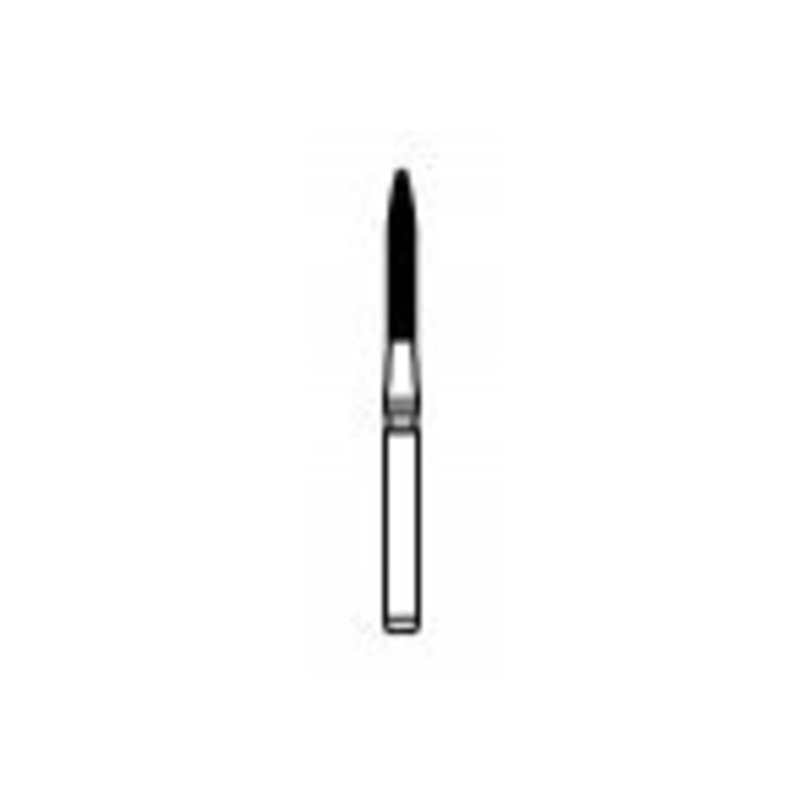 NTI 12-Fluted Trimming & Finishing Carbide Burs, FG, Long Flame, #H48L-012, 1.2 mm, Red, 5/Pk, H48L-012 thumbnail 7