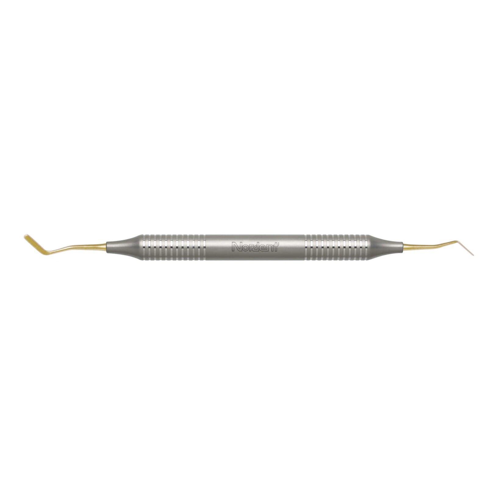 Nordent Composite Placement Instrument, Double-Ended Double Paddle #39, Titanium-Nitride Coated, DuraLite Round Handle, REPFI39T thumbnail 8
