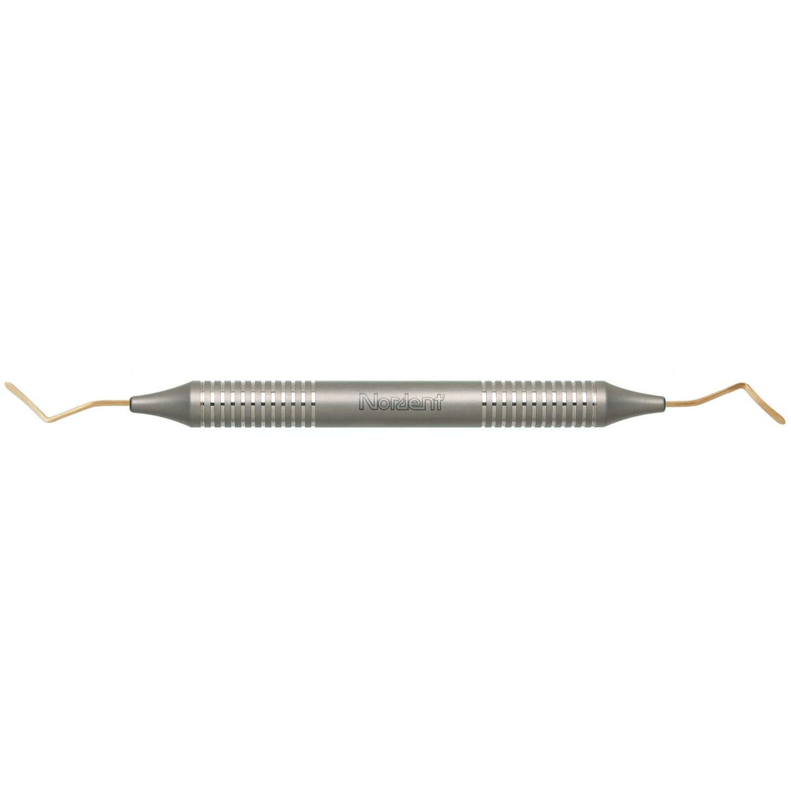 Nordent Composite Placement Instrument, Double-Ended Double Paddle #51T, TiN Coated, DuraLite Round Handle thumbnail 2