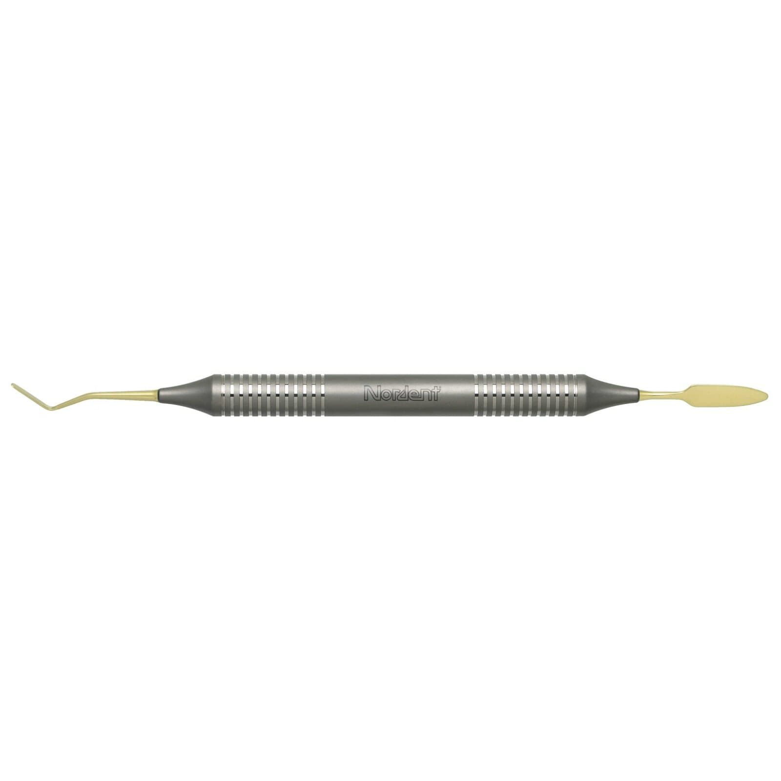 Nordent Composite Placement Double-Ended Spatula/Paddle #9, Titanium-Nitride Coated, DuraLite Round Handle, REPFI9T thumbnail 3