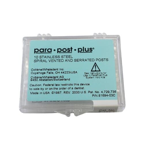 ParaPost Plus Stainless Steel Endodontic Posts, Size 4, .040" (1.0mm), Yellow, Bulk Refill, 25/Pk, P244-4B thumbnail 4