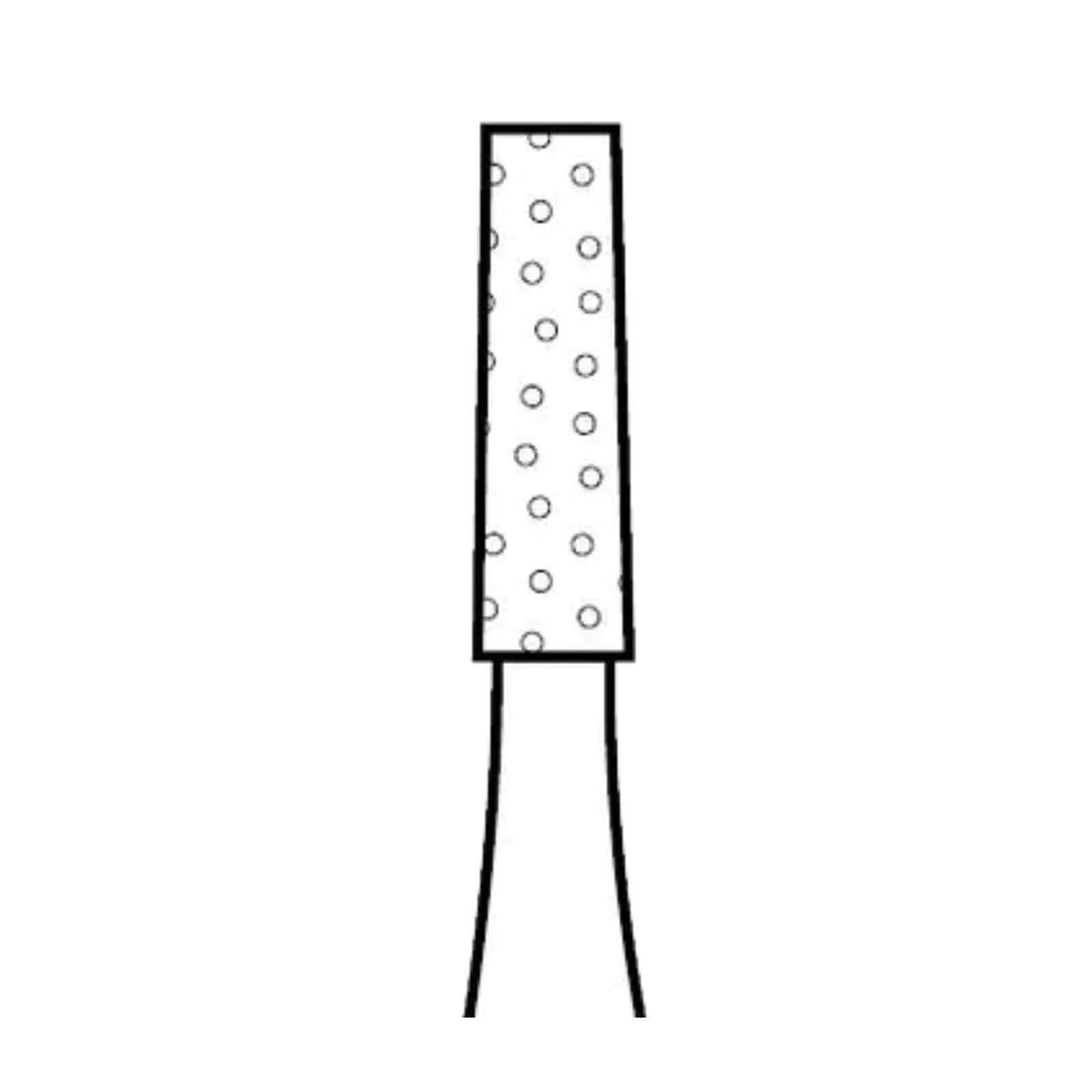 Two Striper Operative Diamond Bur, FGSS, Short Cut, Flat-End Cylinder, 557 S, 1.0 mm, Medium, Blue, 5/Pk, 2015915 thumbnail 3