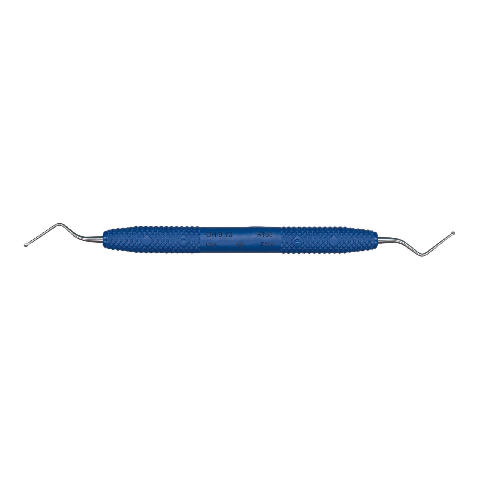 PDT O'Hehir New Millennium 9/10 Debridement Curette, Double-Ended, Blue Resin Handle, R153 thumbnail 2