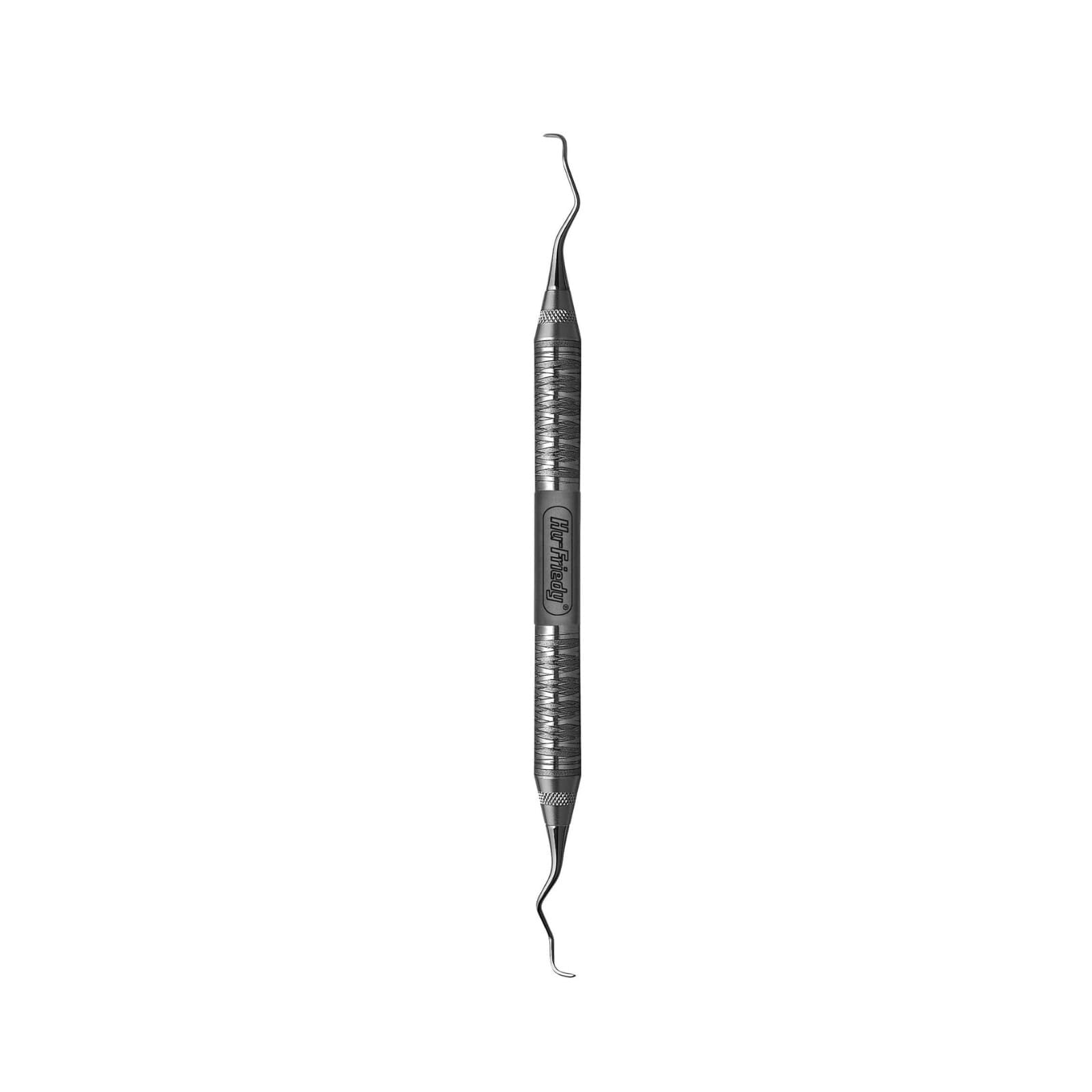 Hu-Friedy Langer Curette 3/4 Rigid, Double-Ended, #6 Satin Steel Handle, SL3/4R6 thumbnail 3
