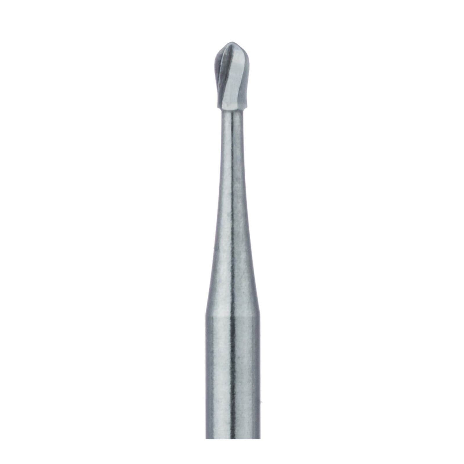 Meisinger Tungsten Carbide Bur HM7-010-SS, #331 Pear, Friction Grip Short Shank, 1.0 mm, 5/Pkg - Tungsten Carbide Burs – HM 7 Pear FGSS, 5/Pkg - Size #331, 1.0 mm Diameter - Image 1