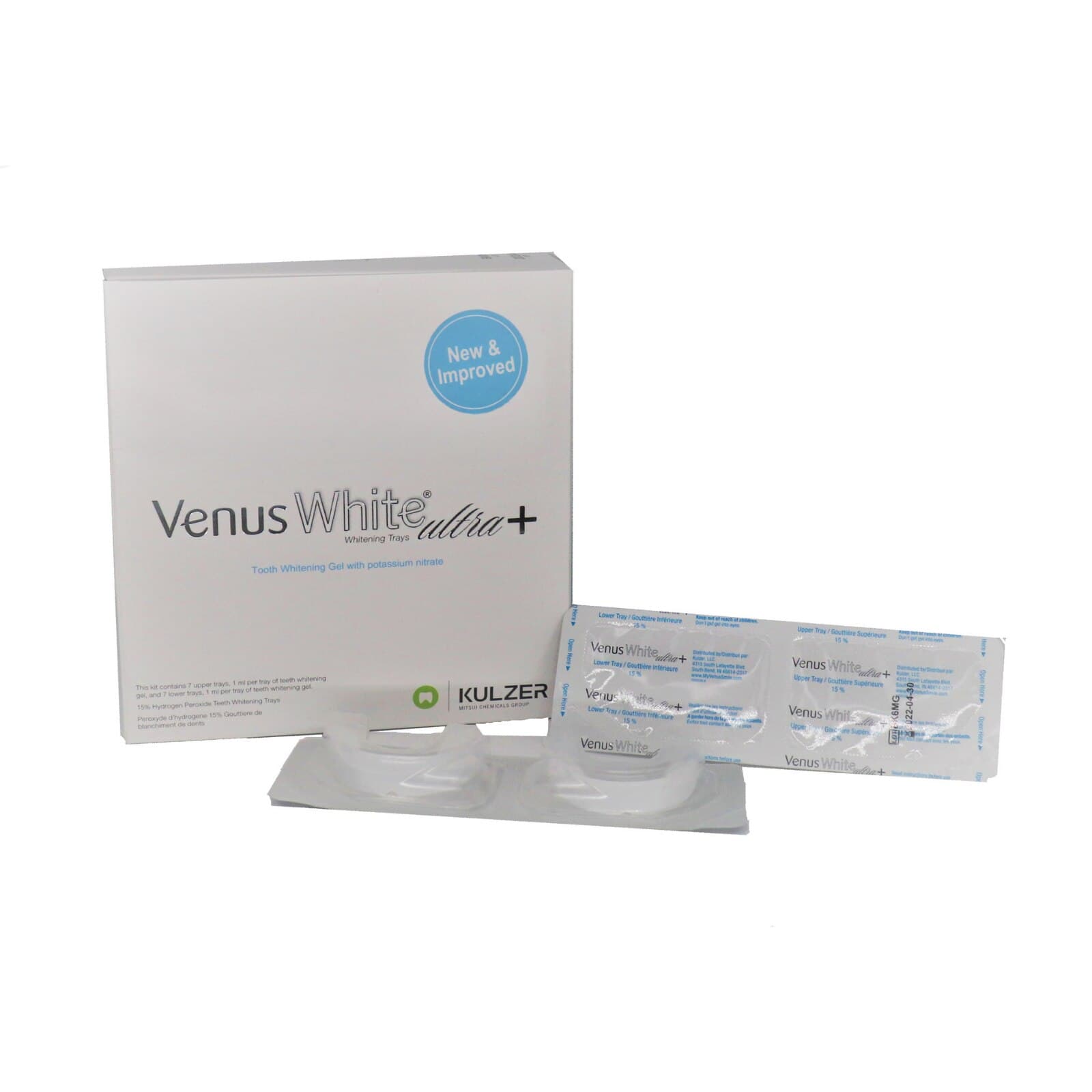 Venus White® Ultra+ Pre-Filled Take-Home Whitening Trays, 15% Hydrogen Peroxide, Mint, 14 Trays (7 Upper / 7 Lower), 66087539 thumbnail 6
