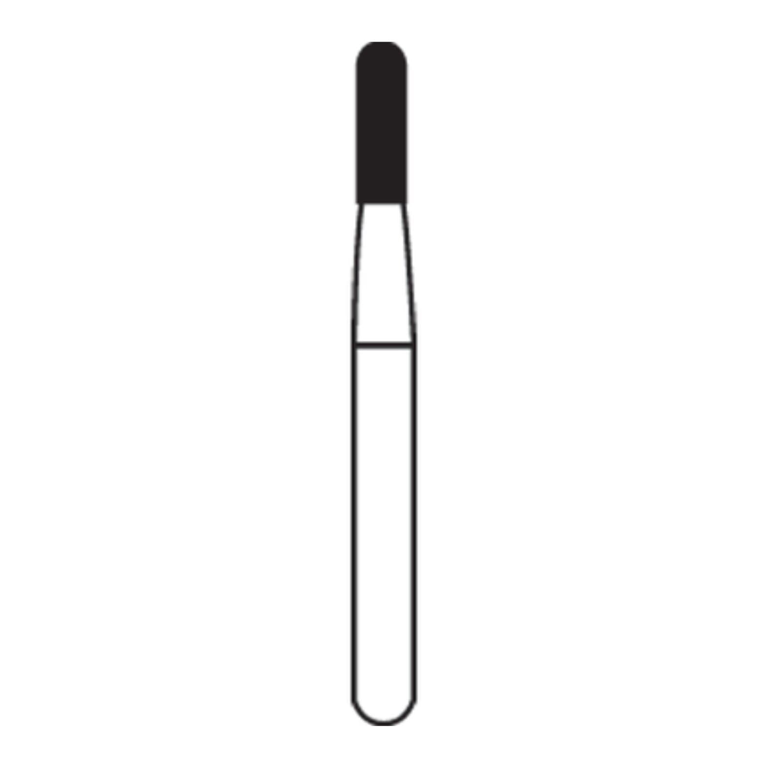 Coltene Alpen Carbide Bur #1157, Round End Straight Fissure, Friction Grip (FG), 1.0 mm Head Diameter, 100/Pk thumbnail 2