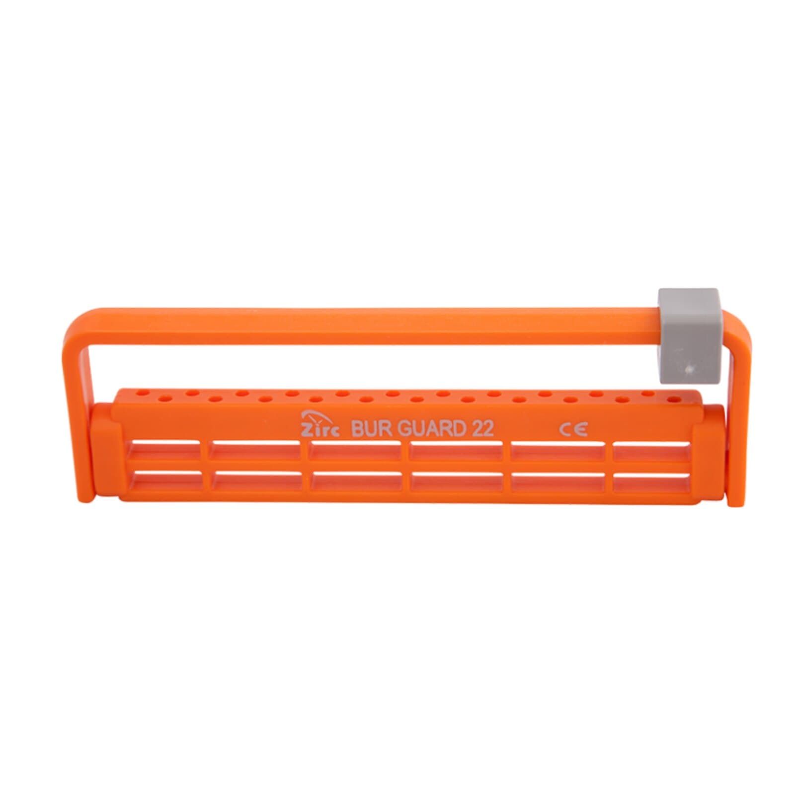 Zirc Steri-Bur Guard 22-Hole, Neon Orange, Antimicrobial, 50Z410-Q thumbnail 2