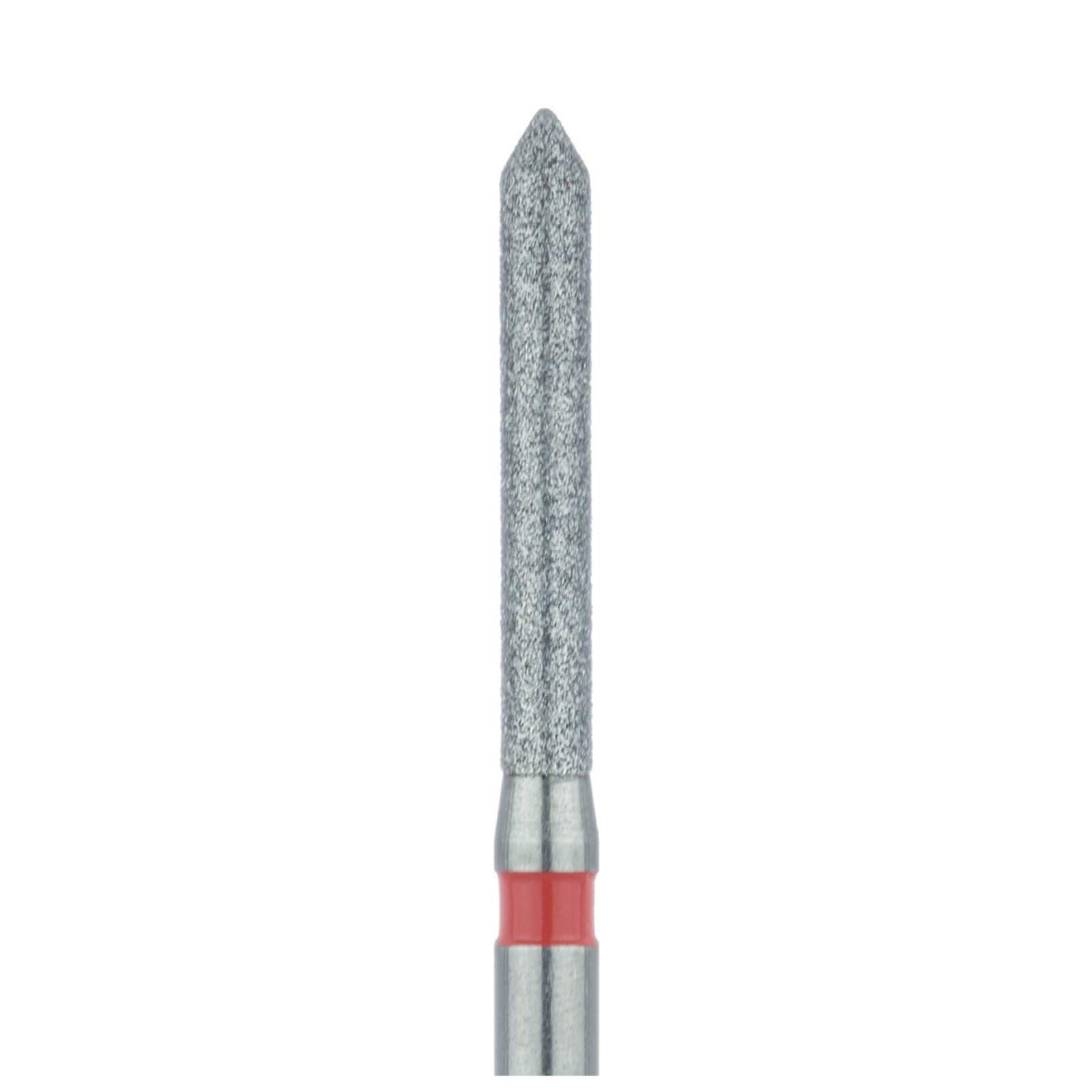 Meisinger 886F-014-FG Fine Grit Diamond Bur, Pointed Cylinder with Bevel Tip, Friction Grip, 1.4 mm Head Diameter, 10.0 mm Head Length, 5/Pkg thumbnail 3