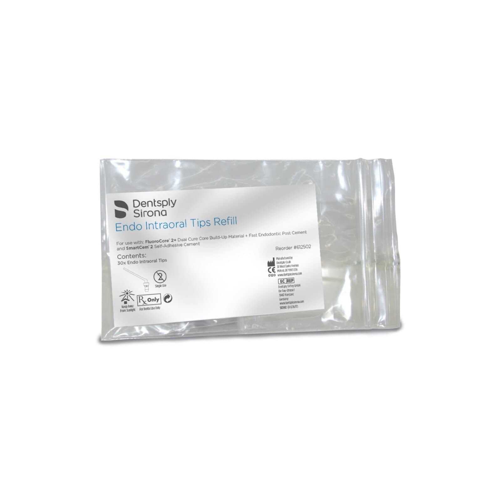 FluoroCore 2+ Endo Intraoral Mixing Tips, Refill, Clear, 30/Pkg, 612502 thumbnail 4