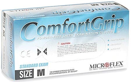 MICROFLEX ComfortGrip CFG-900 Powder-Free Latex Exam Gloves, Textured, Non-Sterile, X-Large, Natural, 100/Box, CFG-900-XL thumbnail 9