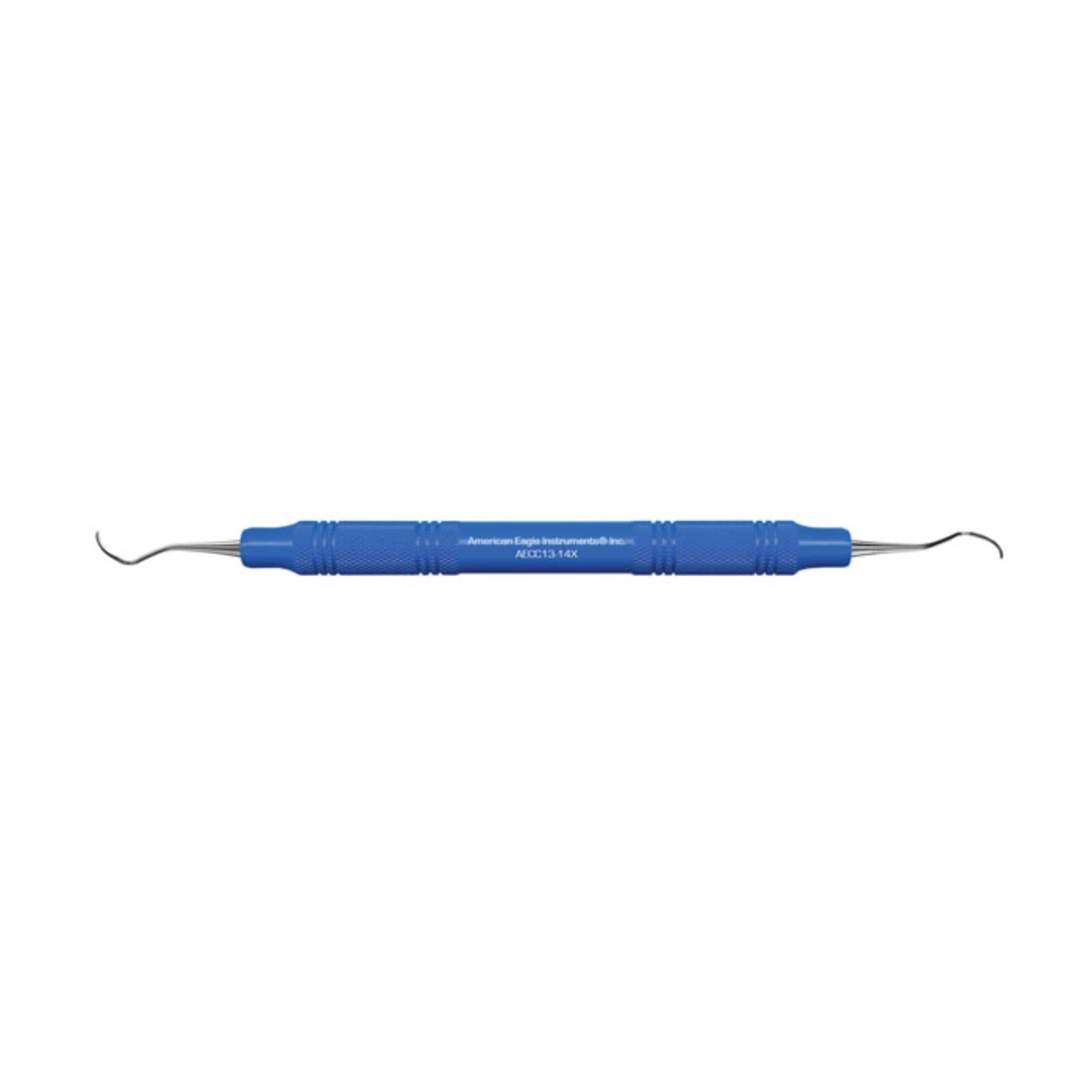 American Eagle Columbia 13/14 Universal Curette, Double End, EagleLite Resin Blue Handle, AECC13-14X, 1/Pk thumbnail 3