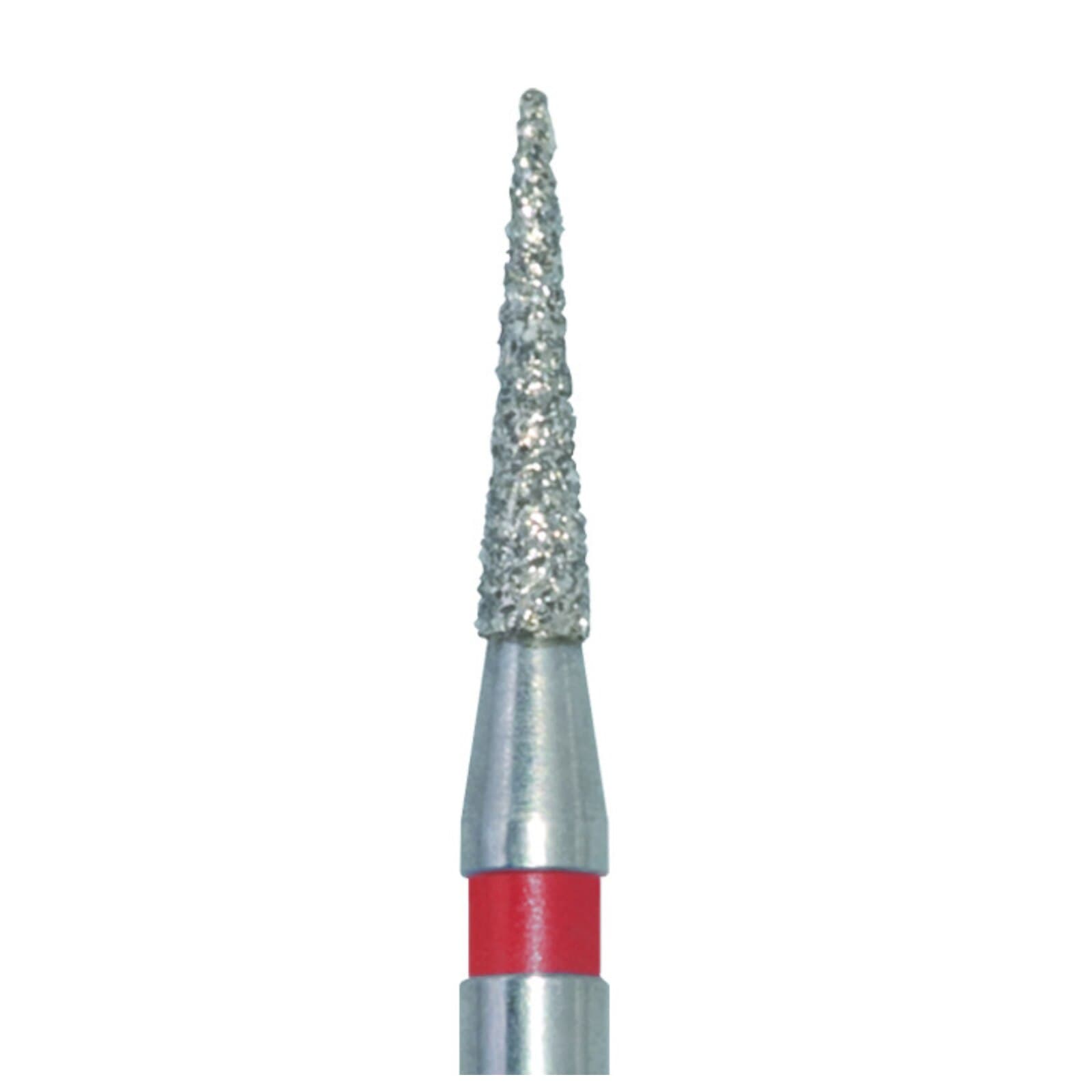 Meisinger FG #898.012 Fine, Needle Shaped, Interproximal Reduction Diamond Burs, 1.2mm Head, 6mm Working Length, 5/Pk, 898F-012-FG thumbnail 3