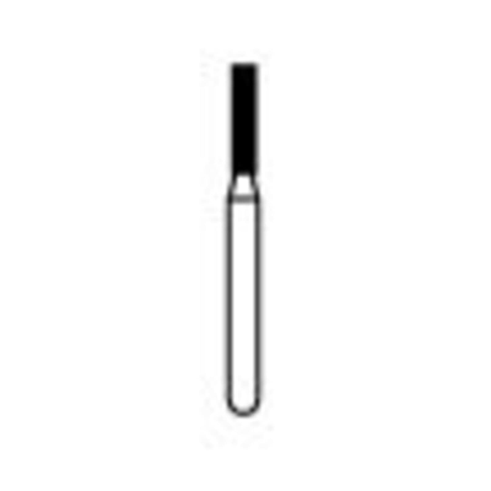 NTI Diamond Bur, Fine Grit, Flat End Cylinder, Friction Grip (FG), #836-012, 1.2 mm Diameter, 6.0 mm Length, 5/Pkg, F836-012 thumbnail 2