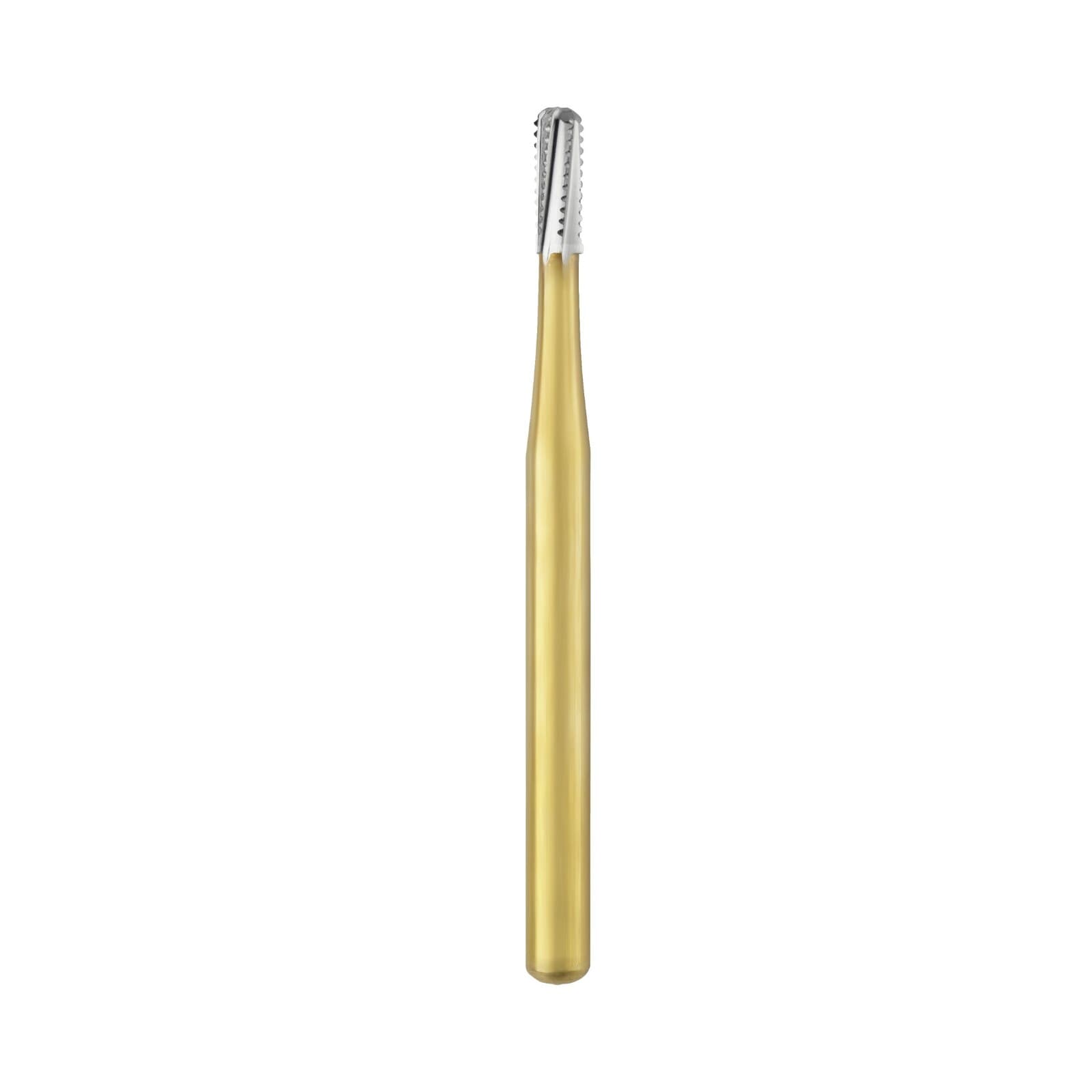 SS White Great White Gold Carbide Bur, Metal Cutter, Straight Fissure, Friction Grip, GWH342L, 10/Pk thumbnail 2