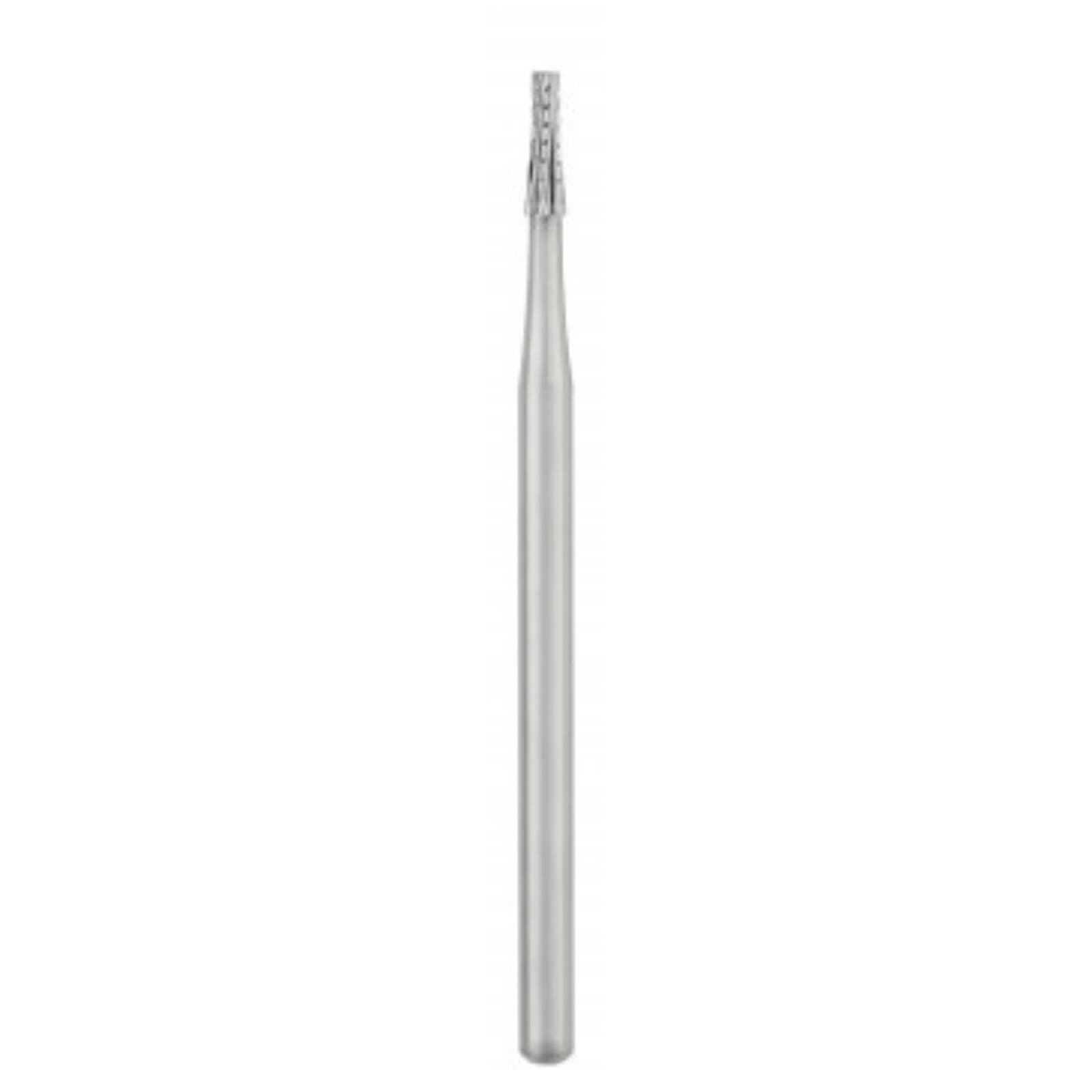 SS White Oral Surgery Carbide Bur, #701, Cross Cut Tapered Fissure, Shank #4 (HP), 1.2 mm Head Diameter, 44.5 mm Length, Sterile, 10/Pk, 30053 thumbnail 3