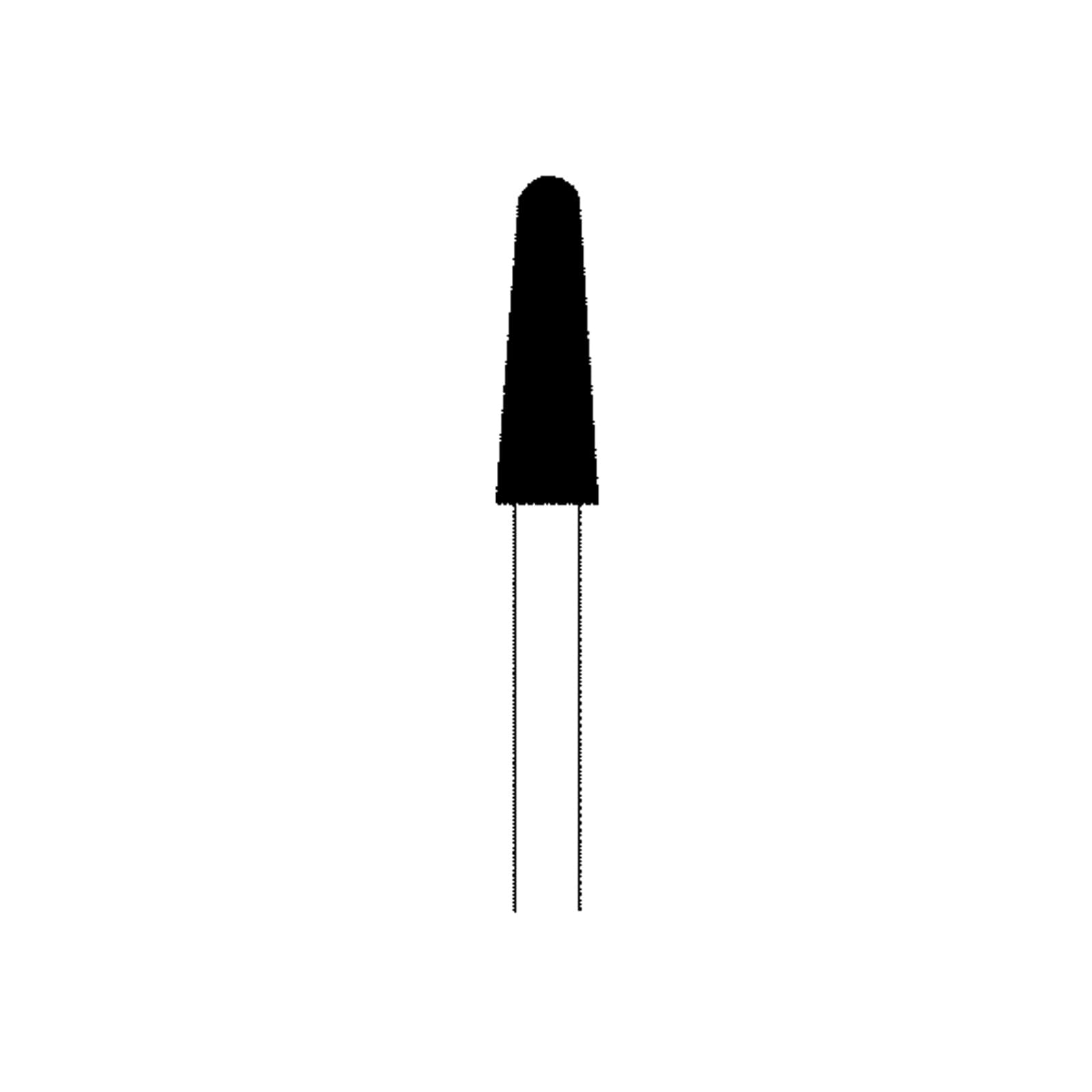 NTI Gold Pack FG Diamond Bur, Round End Taper, Coarse, #856-025, 2.5 mm Diameter, 8.0 mm Length, 50/Pk, C856-025G thumbnail 2