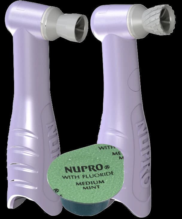 Nupro Freedom Disposable Prophy Packs, Contra Angle, Spiral Cup, Lavender Mint Coarse, 100/Box, 965685MC - Nupro Freedom Prophy Pk Contra Lavender Mint Coarse 100/Pk - Image 1