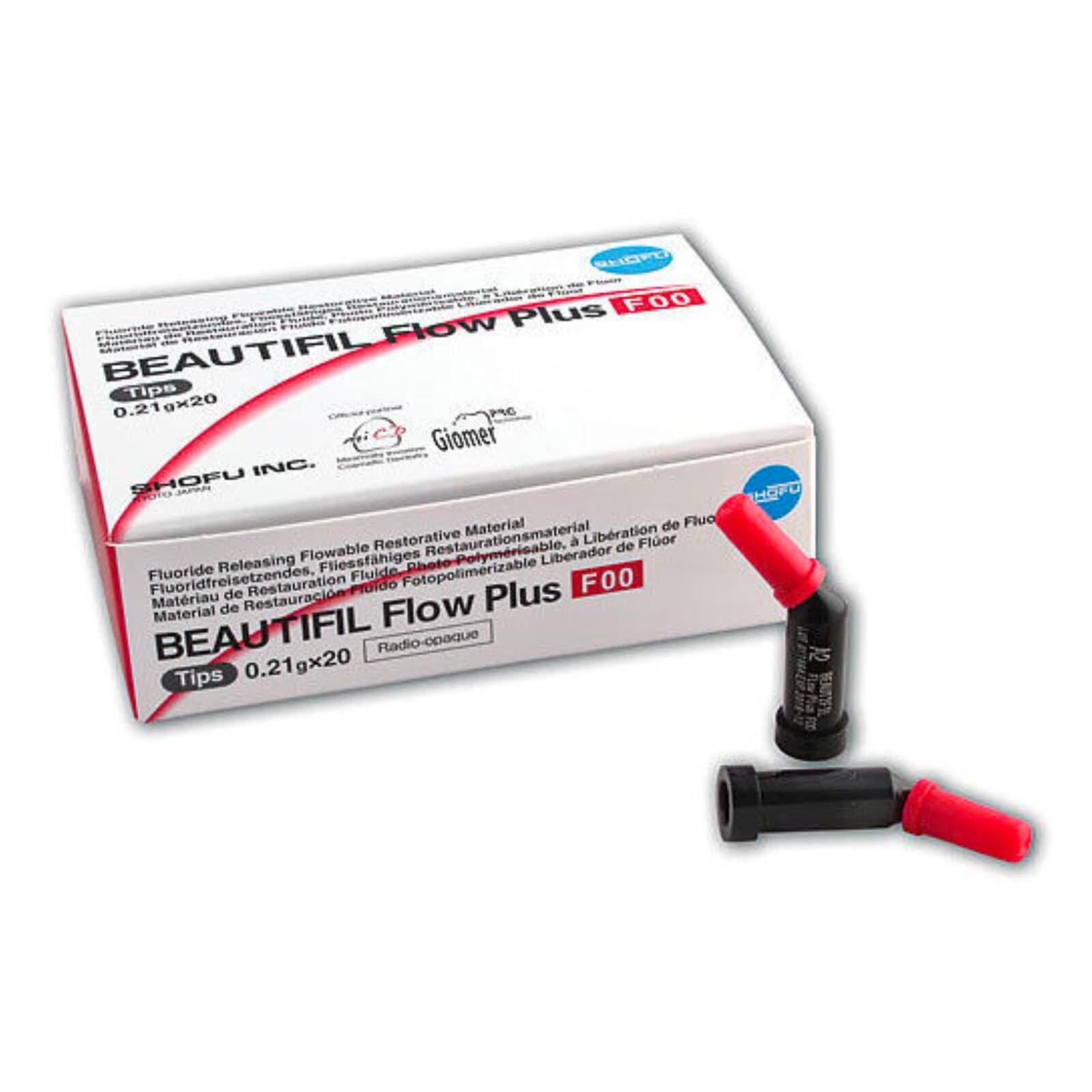 Beautifil Flow Plus F00 Zero Flow Hybrid Composite, Light-Cure, A3.5, 0.21 g Tips, 20/Pk, 2204 thumbnail 2