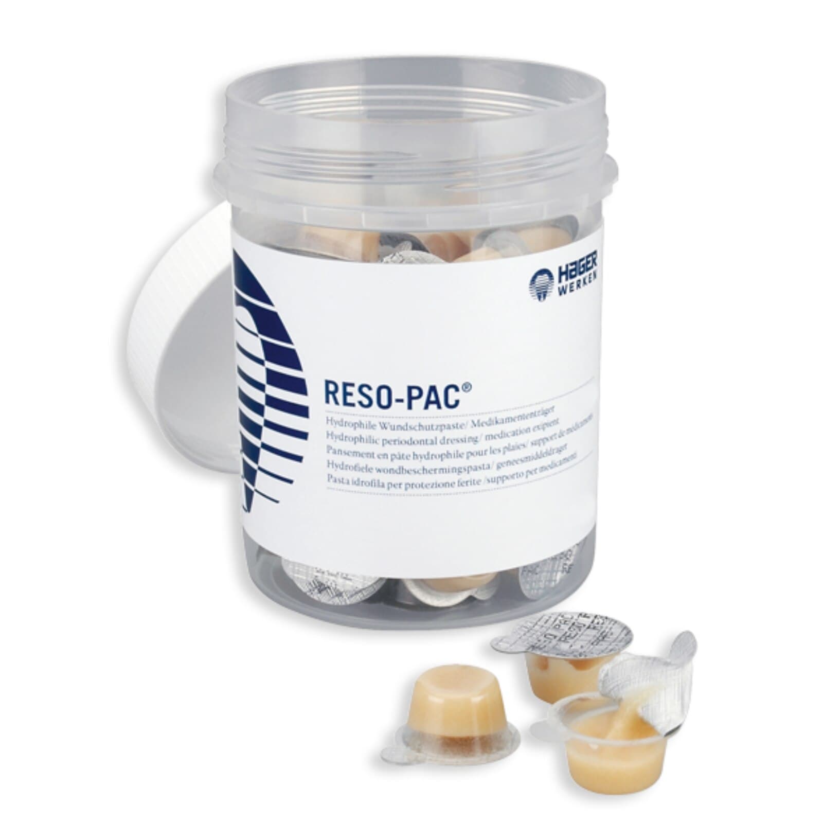 Hager Reso-Pac Hydrophilic Periodontal Dressing, Uni-Dose 2g Cups, General Practitioner Pack of 10, 155018 thumbnail 3