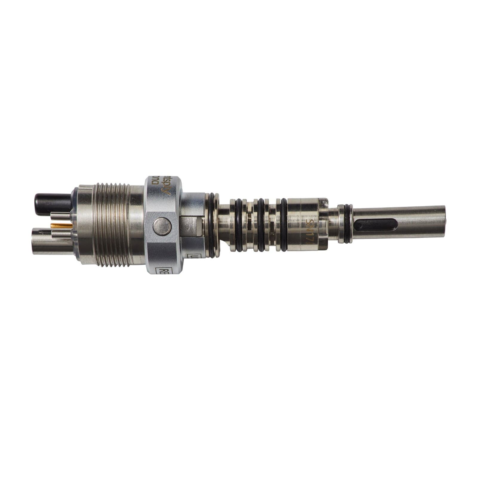 Midwest Coupler 6-Pin for Stylus & XGT High-Speed Handpieces, Fiber Optic, Stainless Steel, 790246 thumbnail 2