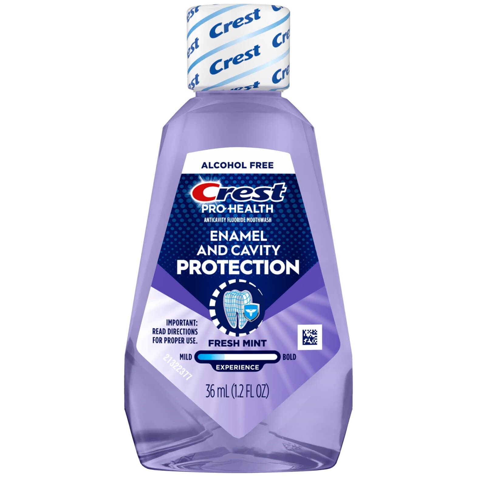 Crest Pro-Health Advanced Mouthwash, Extra Deep Clean, Clean Mint, Alcohol Free, 36 mL Bottles, 48/Case, 80290869/80325776 thumbnail 2