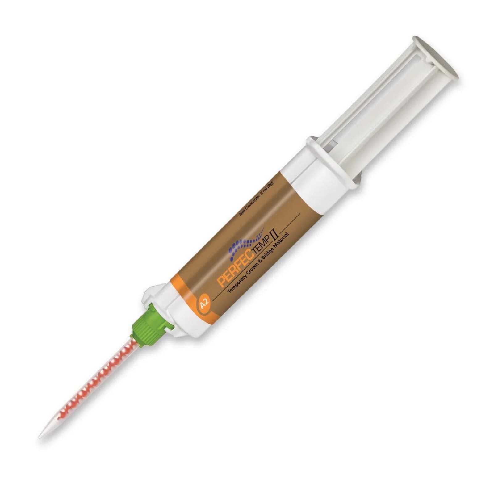 PERFECTemp II Self-Cure Bis-Acrylic Temporary Crown & Bridge Material, Shade A2, 5 mL Syringe Refill, 2/Bx, CR1043 thumbnail 9